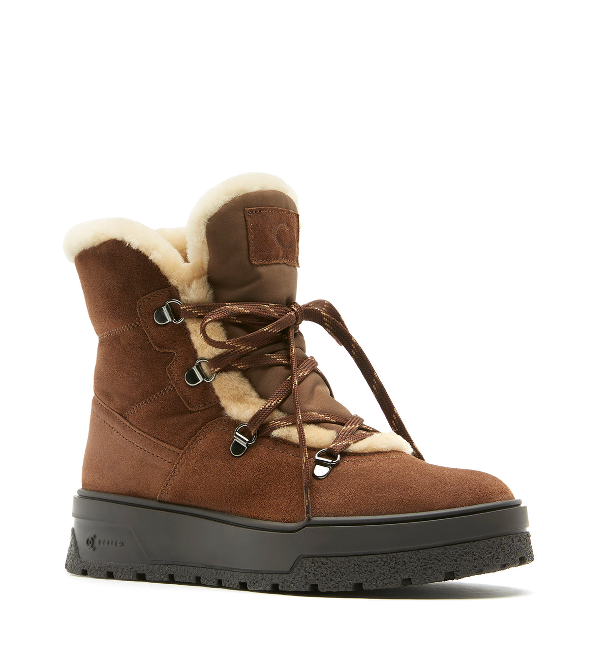EXCELLENT SHEARLING LINED SUEDE BOOTIE