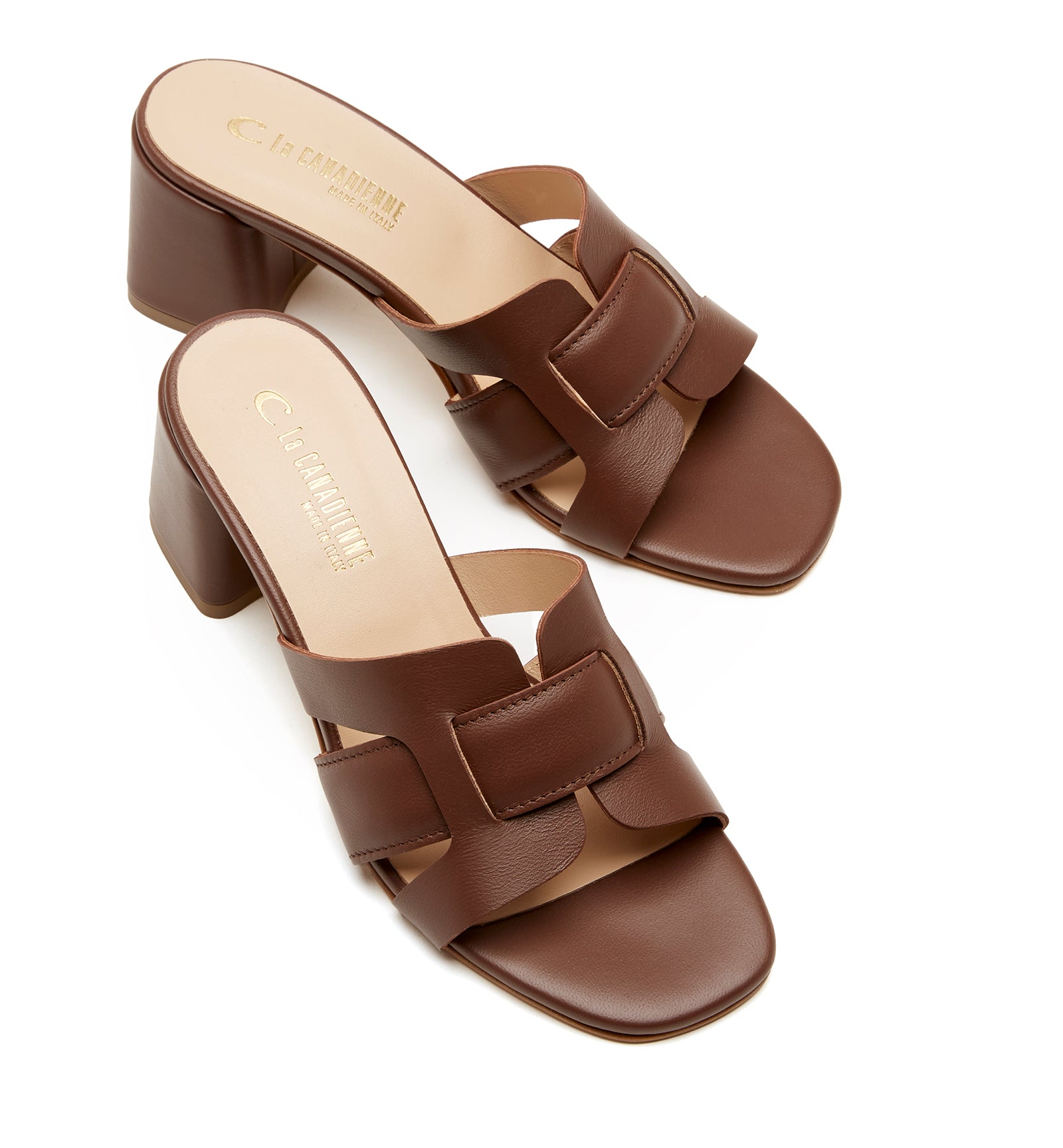 FLEETWOOD SANDALE EN CUIR À TALONS