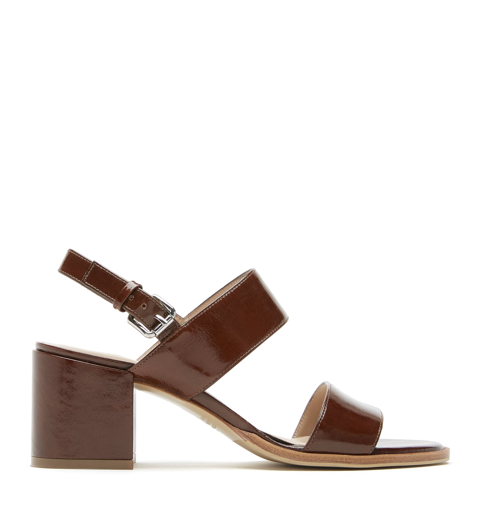 FLEMMING CRUSHED LEATHER HEELED SANDAL