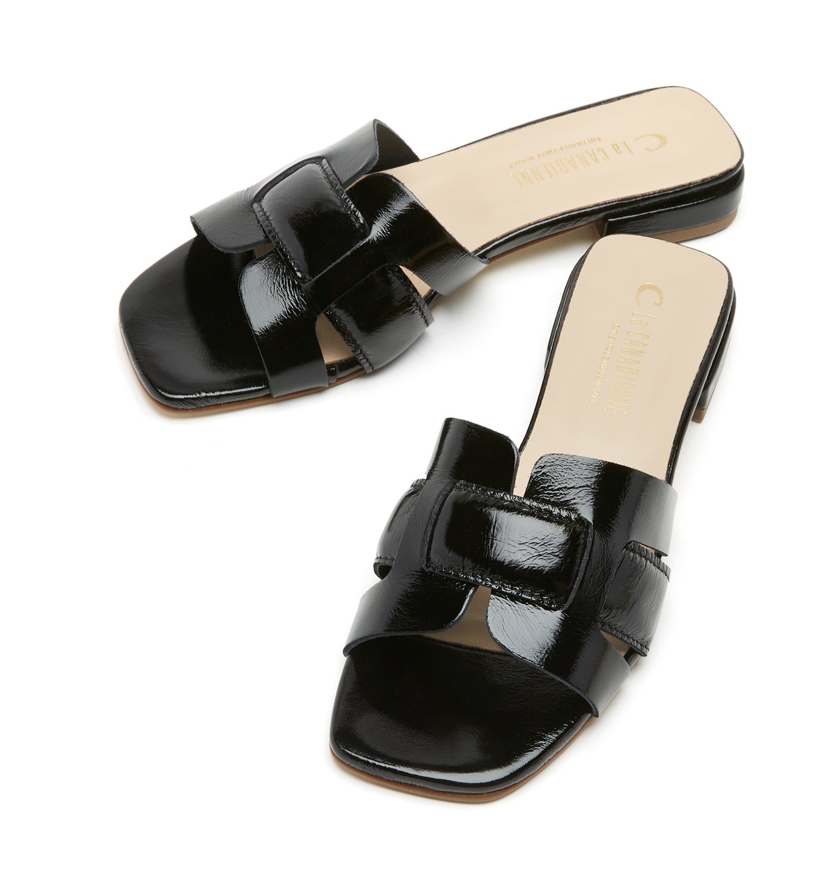 FLORE CRUSHED LEATHER SANDAL