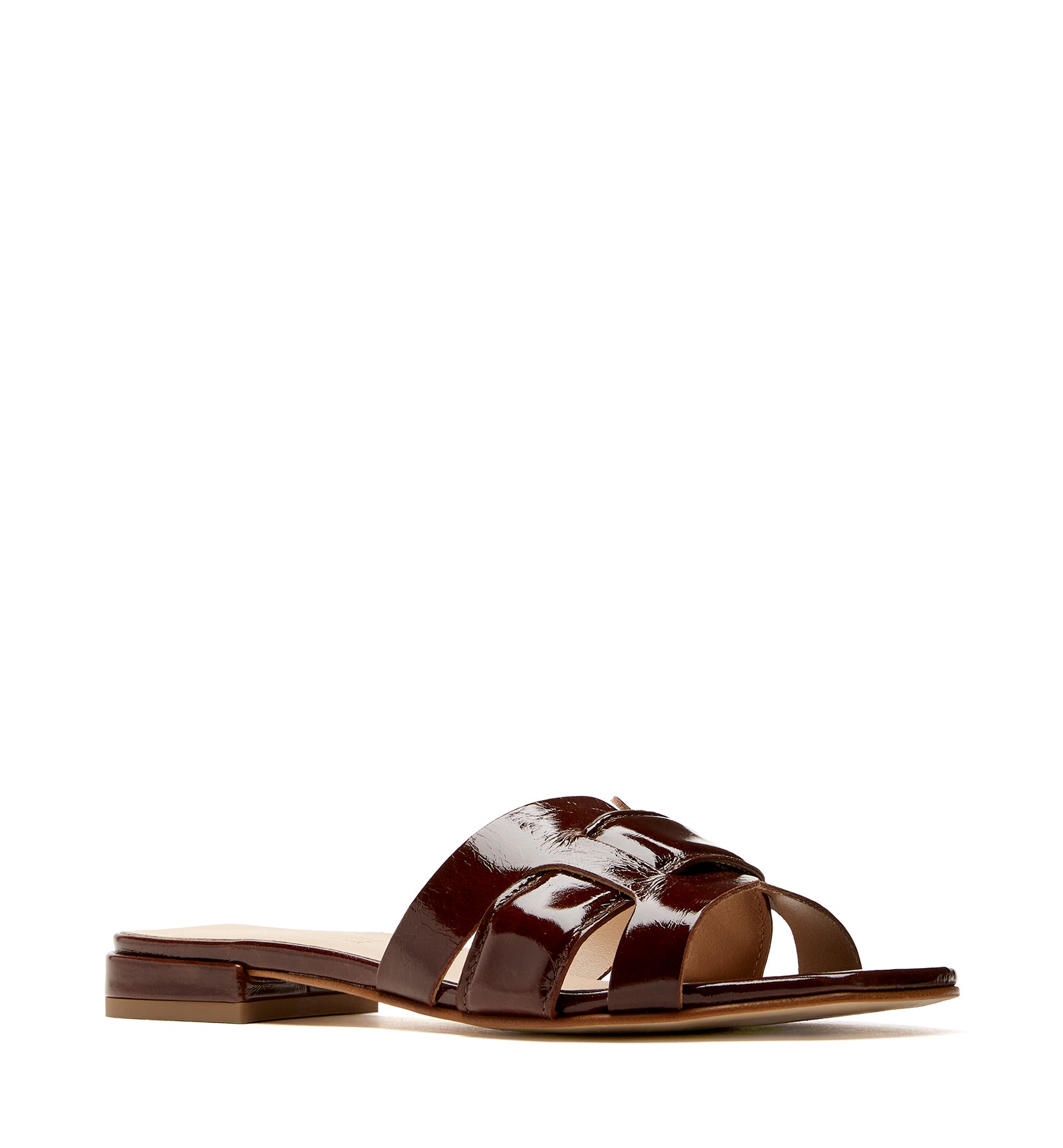 FLORE CRUSHED LEATHER SANDAL