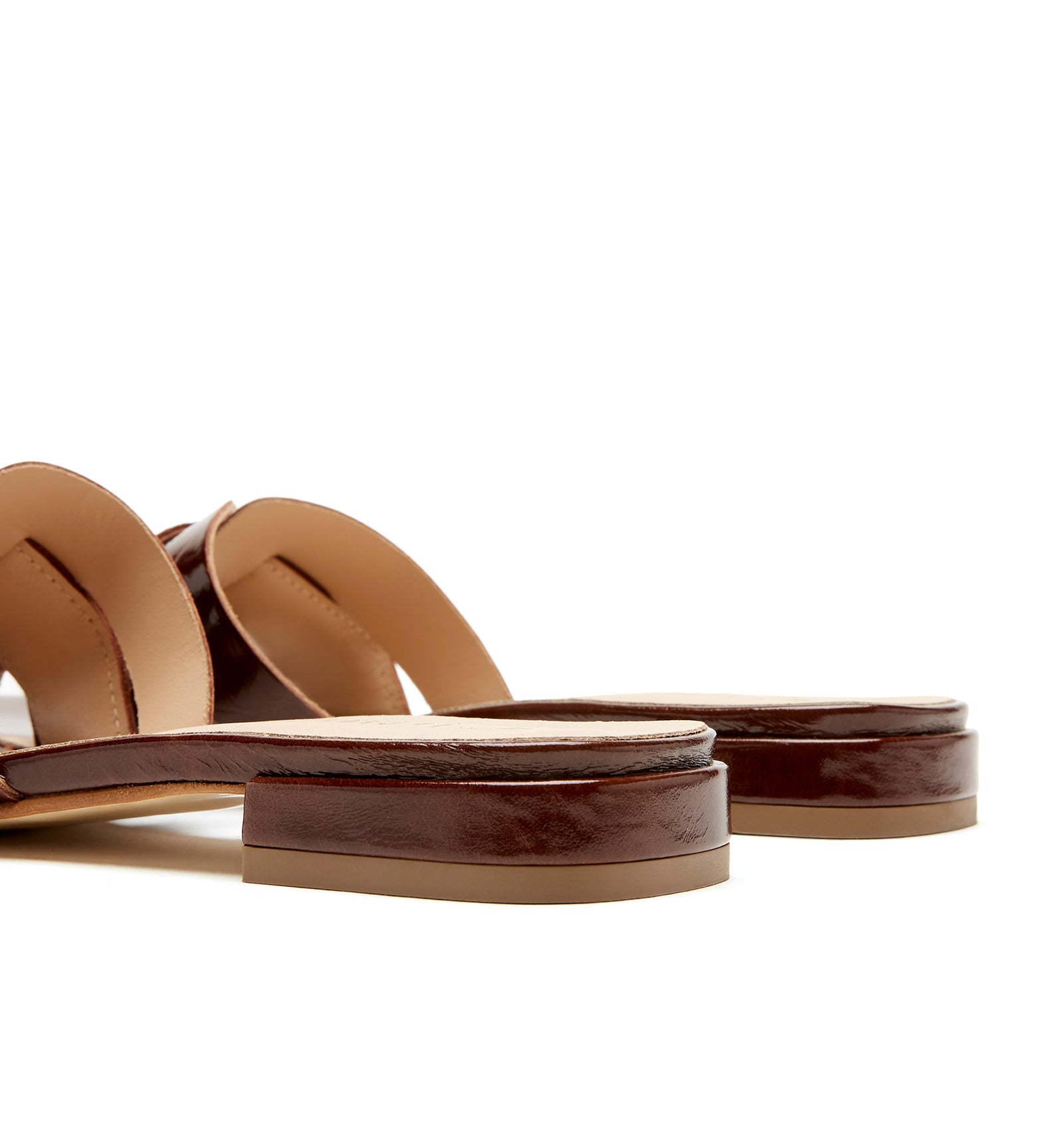 FLORE CRUSHED LEATHER SANDAL