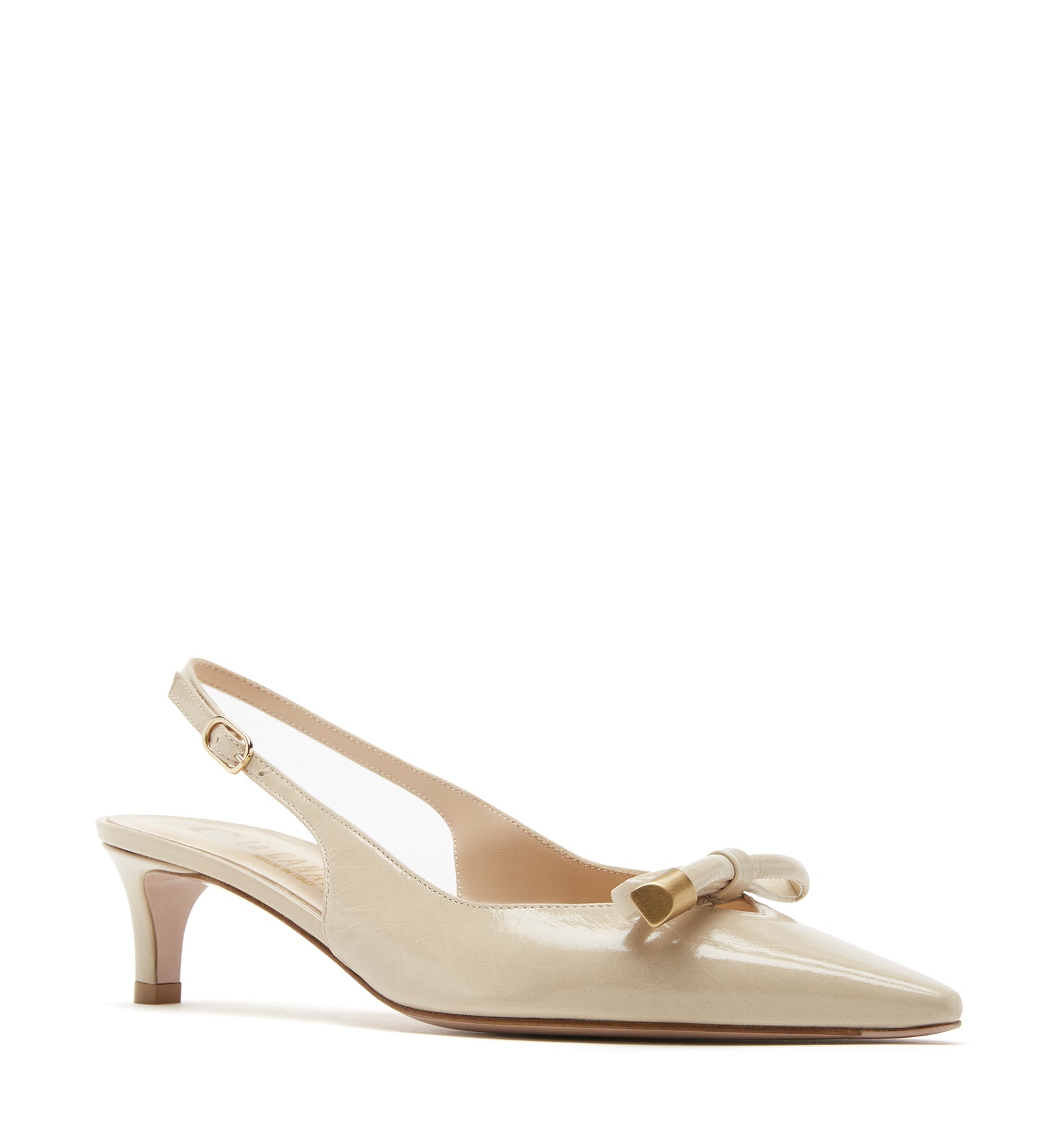 FLORENCE ESCARPIN EN CUIR FROISSÉ