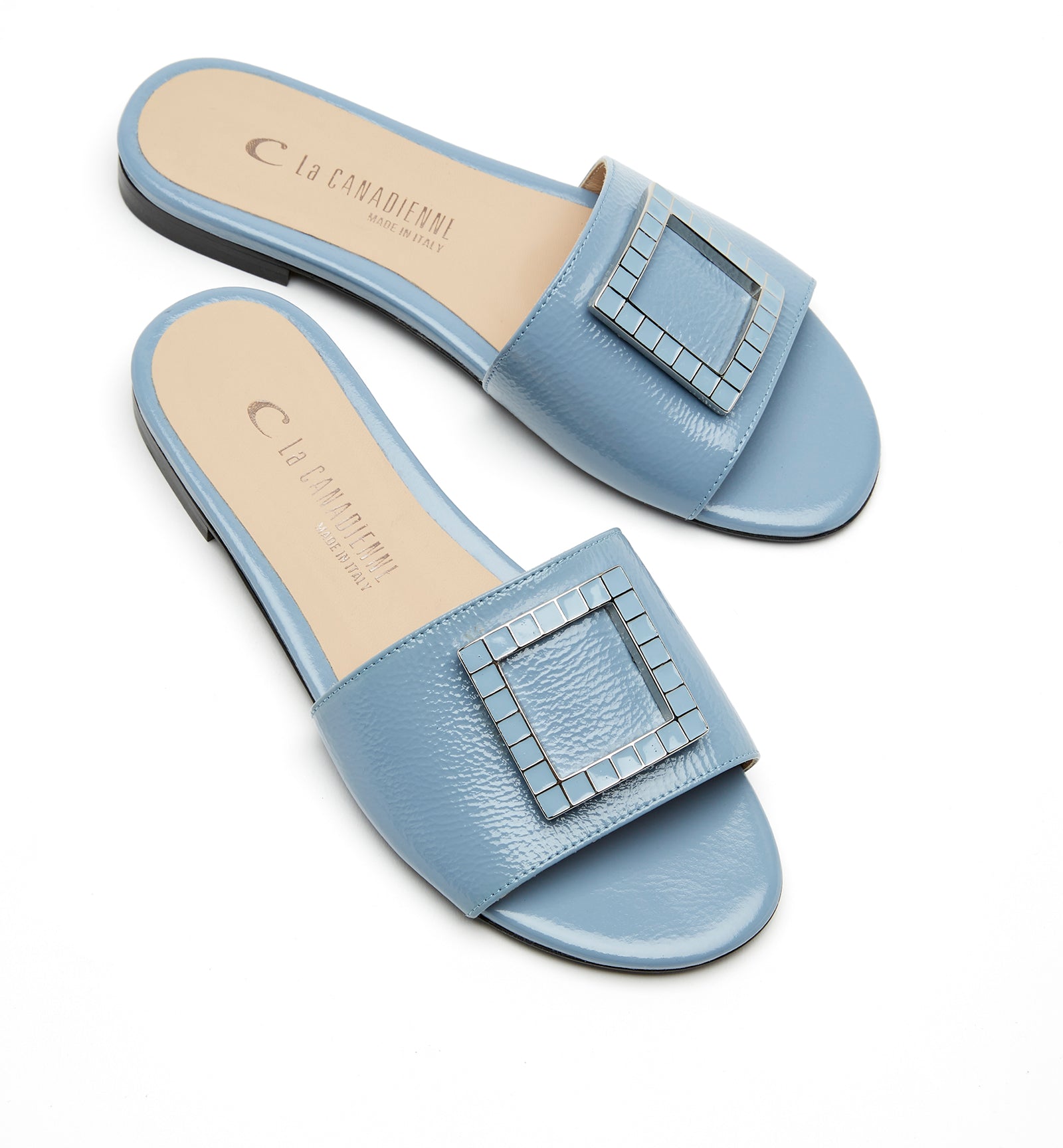FRASIER CRINKLE LEATHER SANDAL - La Canadienne