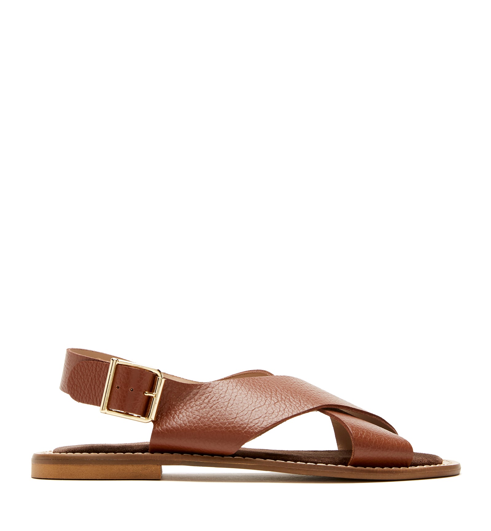 FREEDA SANDALE EN CUIR EFFET FROISSÉ