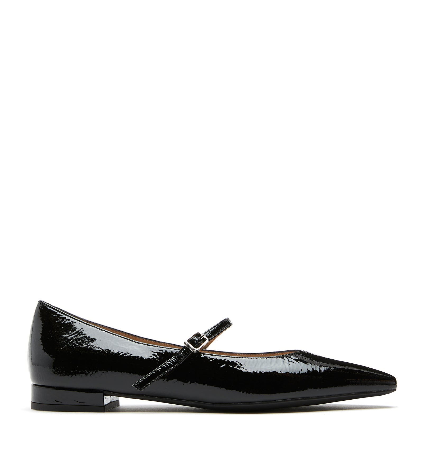 FRITZ CRINKLE LEATHER MARY JANE FLAT