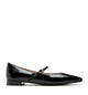 FRITZ BALLERINE MARY JANE EN CUIR FROISSÉ