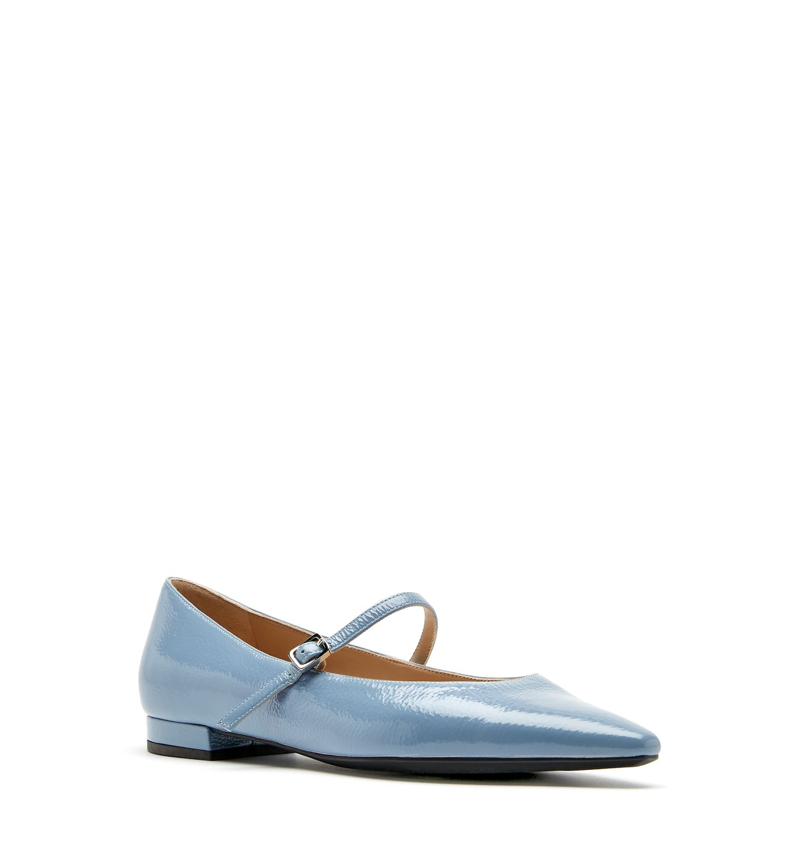 FRITZ CRINKLE LEATHER MARY JANE FLAT - La Canadienne