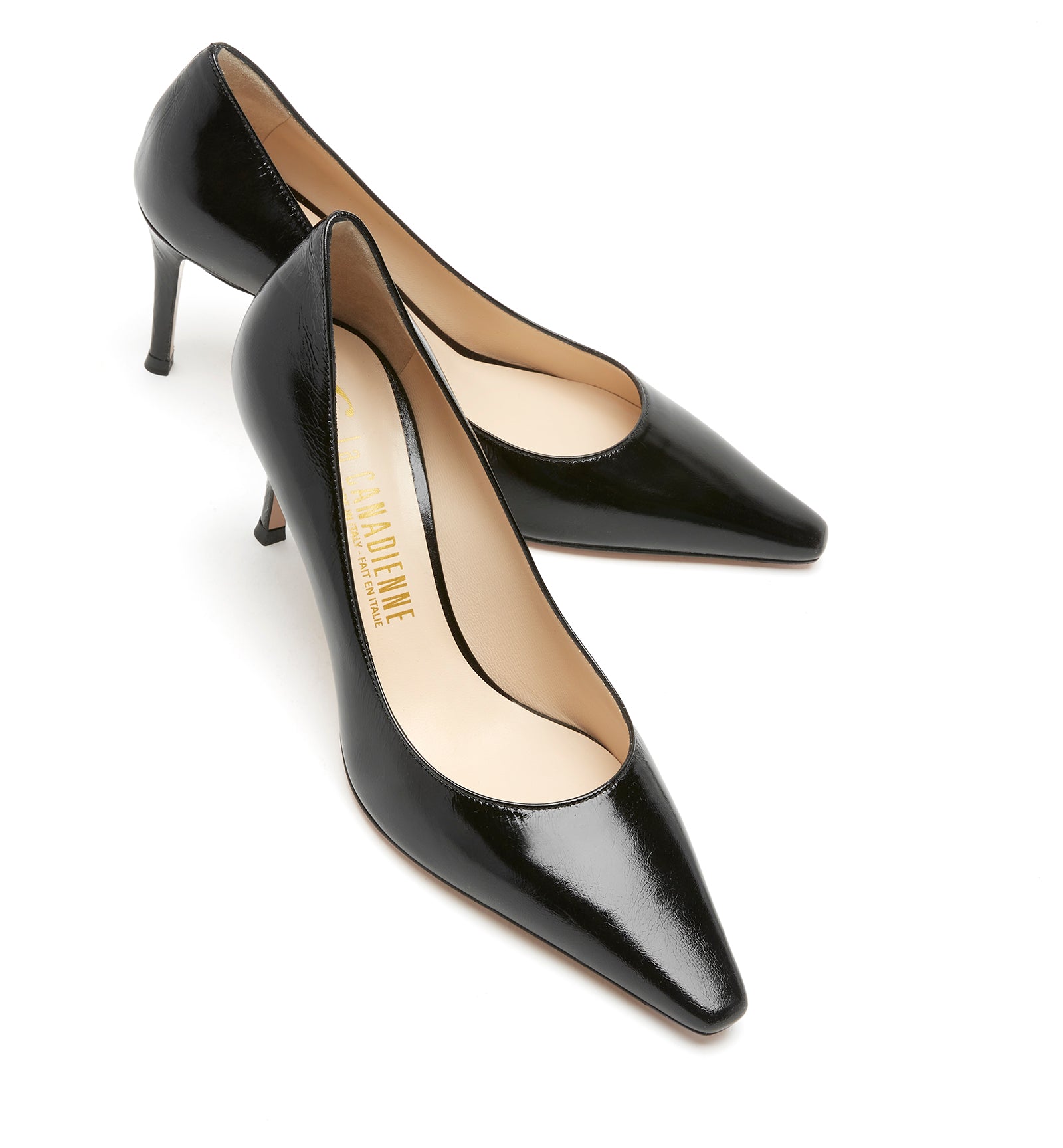 FYNN ESCARPIN EN CUIR FROISSÉ