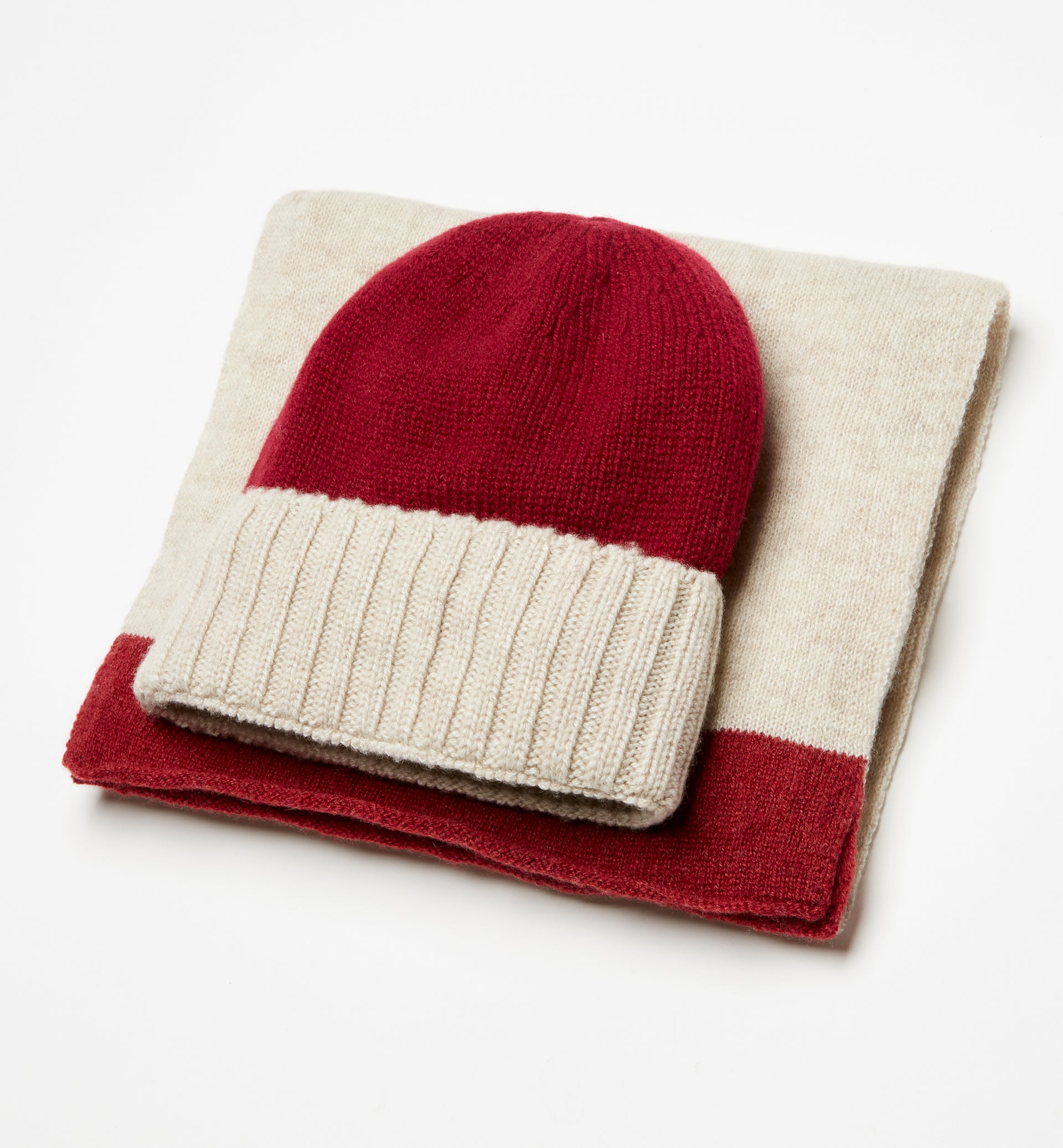 CASHMERE HAT & SCARF SET
