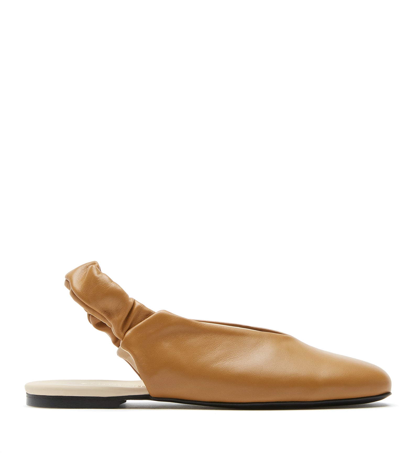 GLENN LEATHER SLINGBACK FLAT