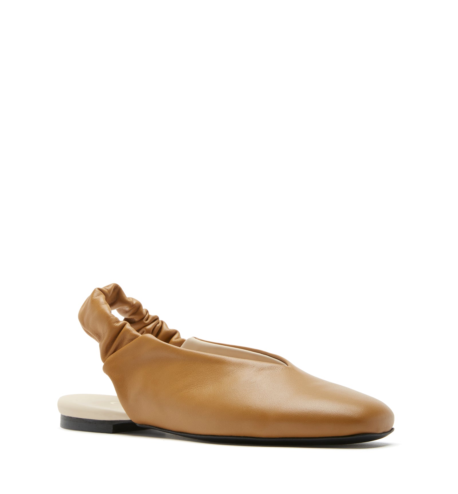 GLENN LEATHER SLINGBACK FLAT