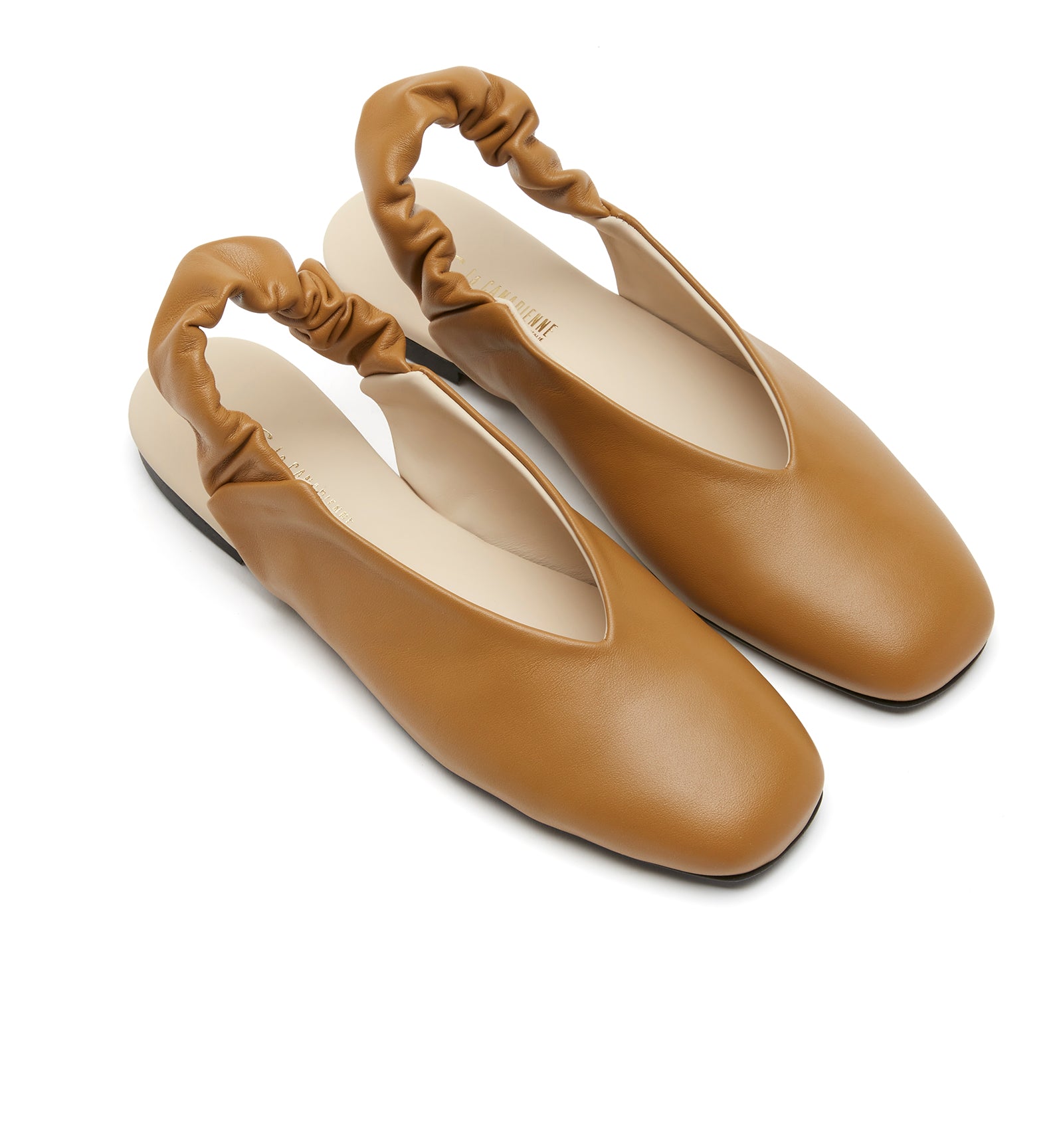 GLENN LEATHER SLINGBACK FLAT