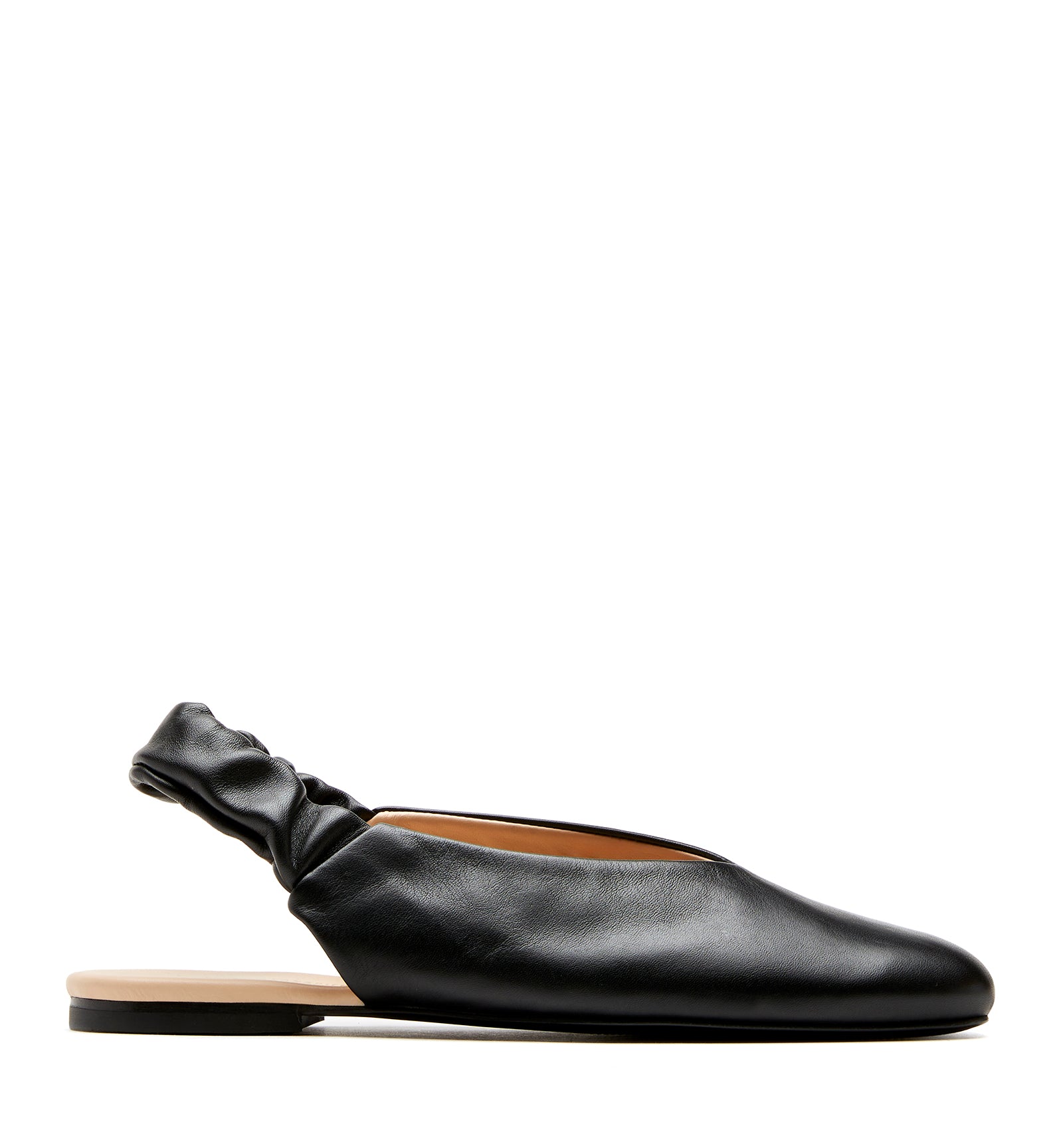 GLENN LEATHER SLINGBACK FLAT