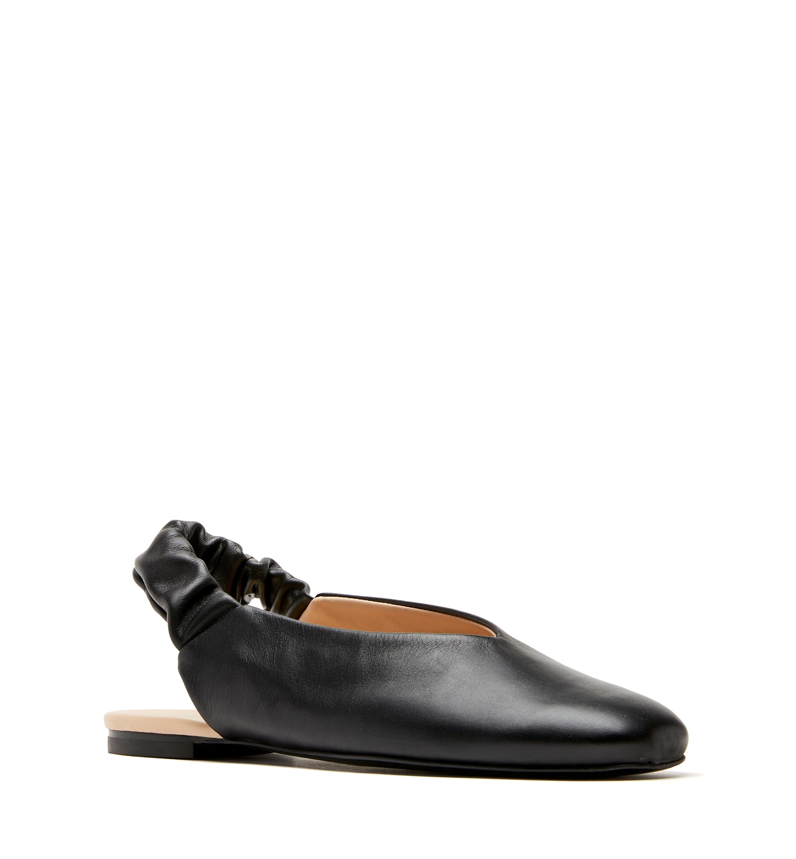 GLENN LEATHER SLINGBACK FLAT