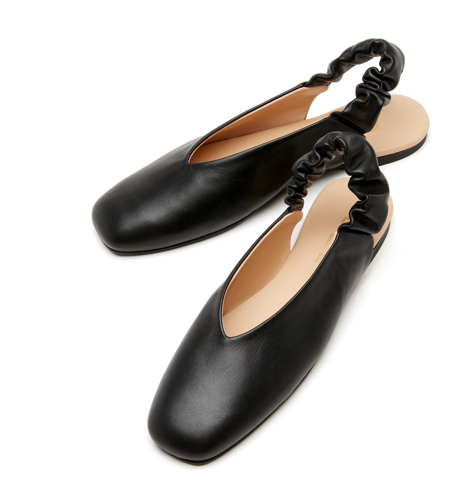 GLENN LEATHER SLINGBACK FLAT