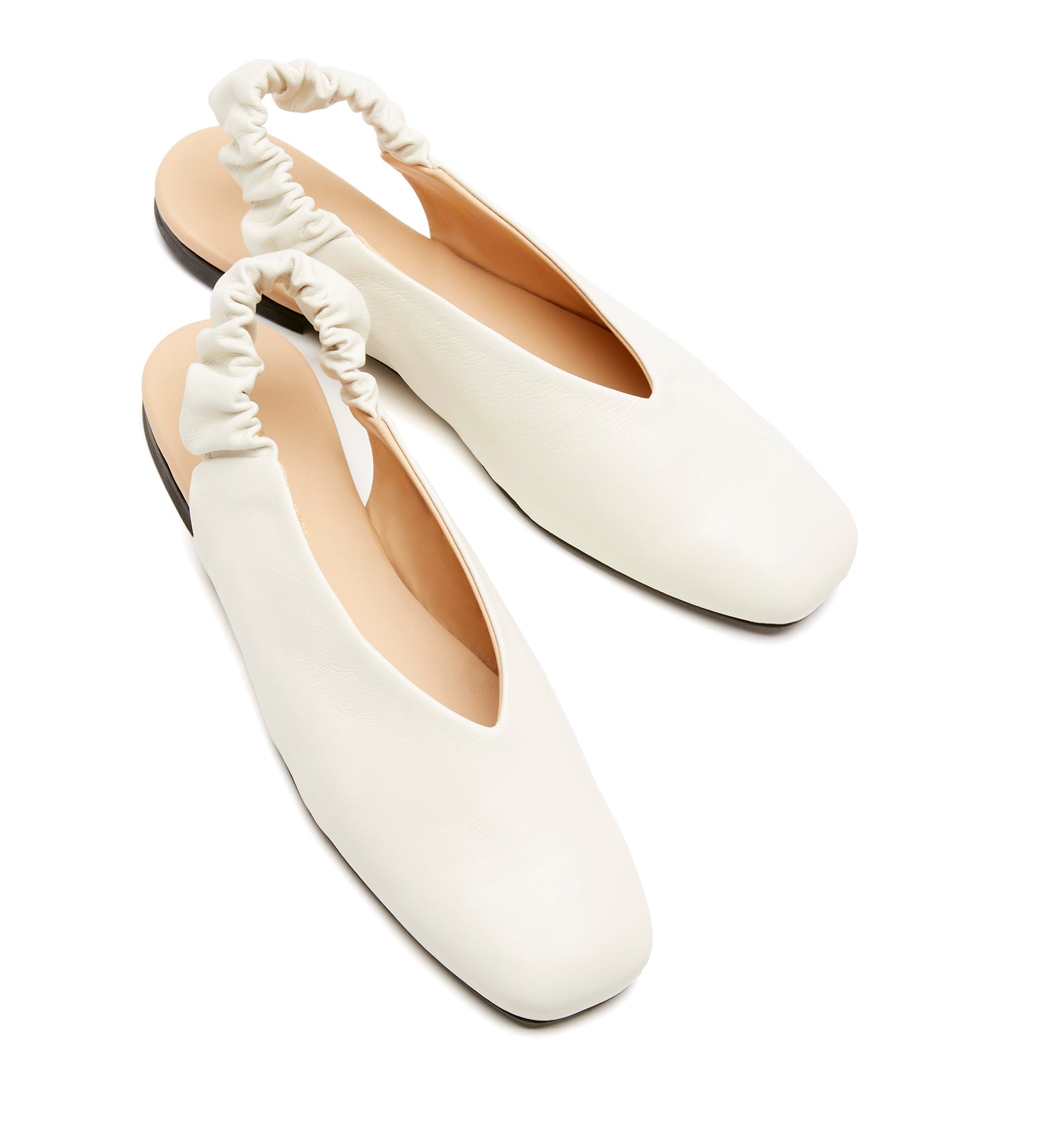 GLENN LEATHER SLINGBACK FLAT
