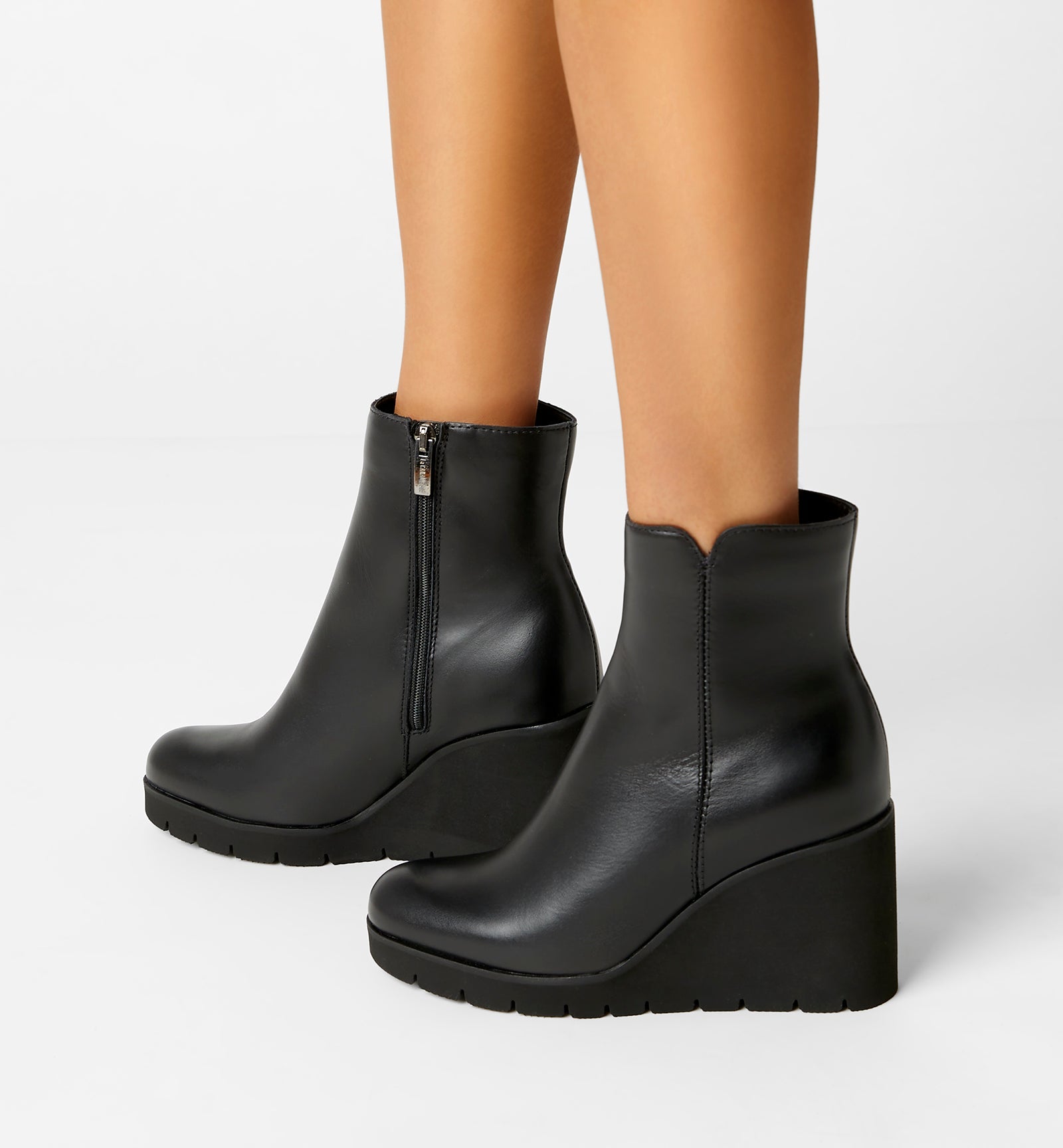 GO LEATHER WEDGE BOOTIE - La Canadienne