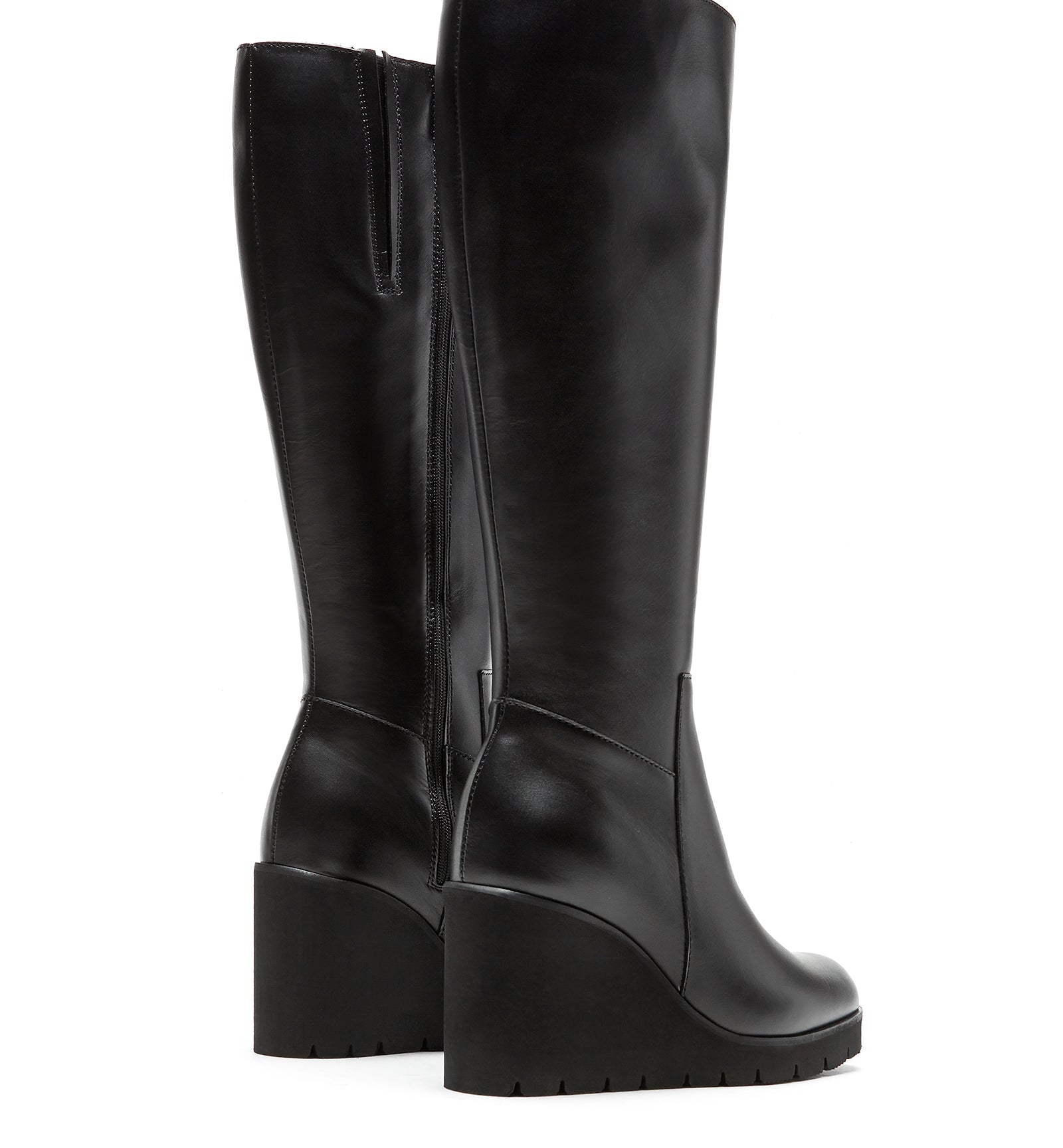 GOUP LEATHER WEDGE BOOT