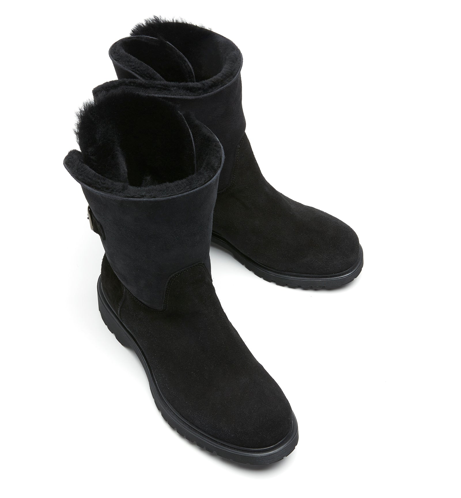 HADLEY SHEARLING-LINED SUEDE BOOTIE