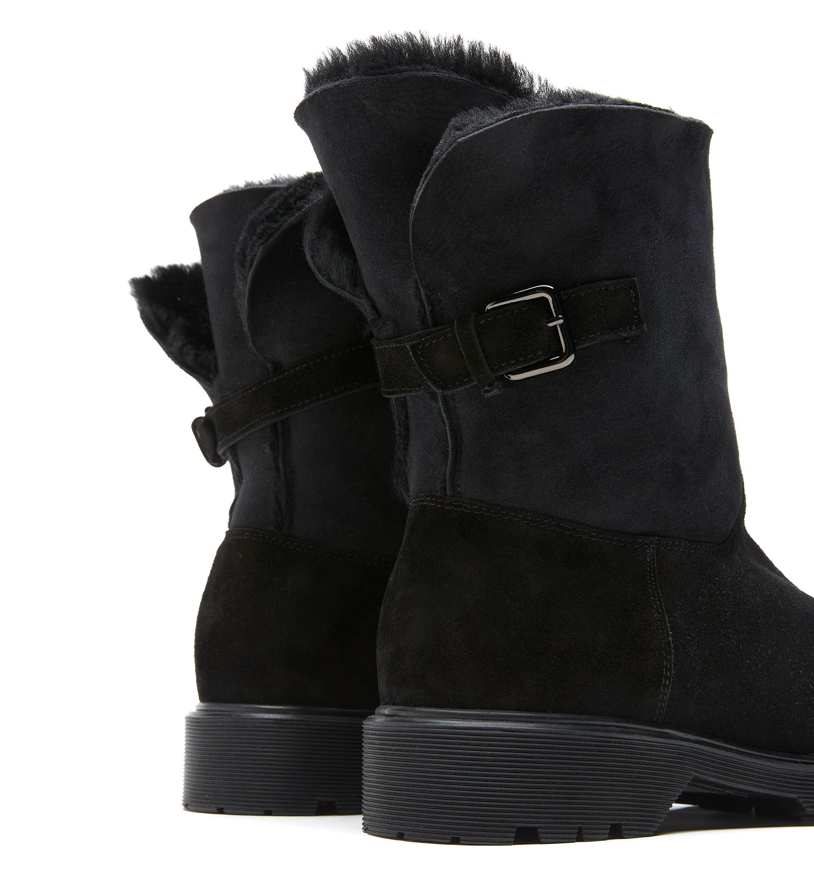HADLEY SHEARLING-LINED SUEDE BOOTIE