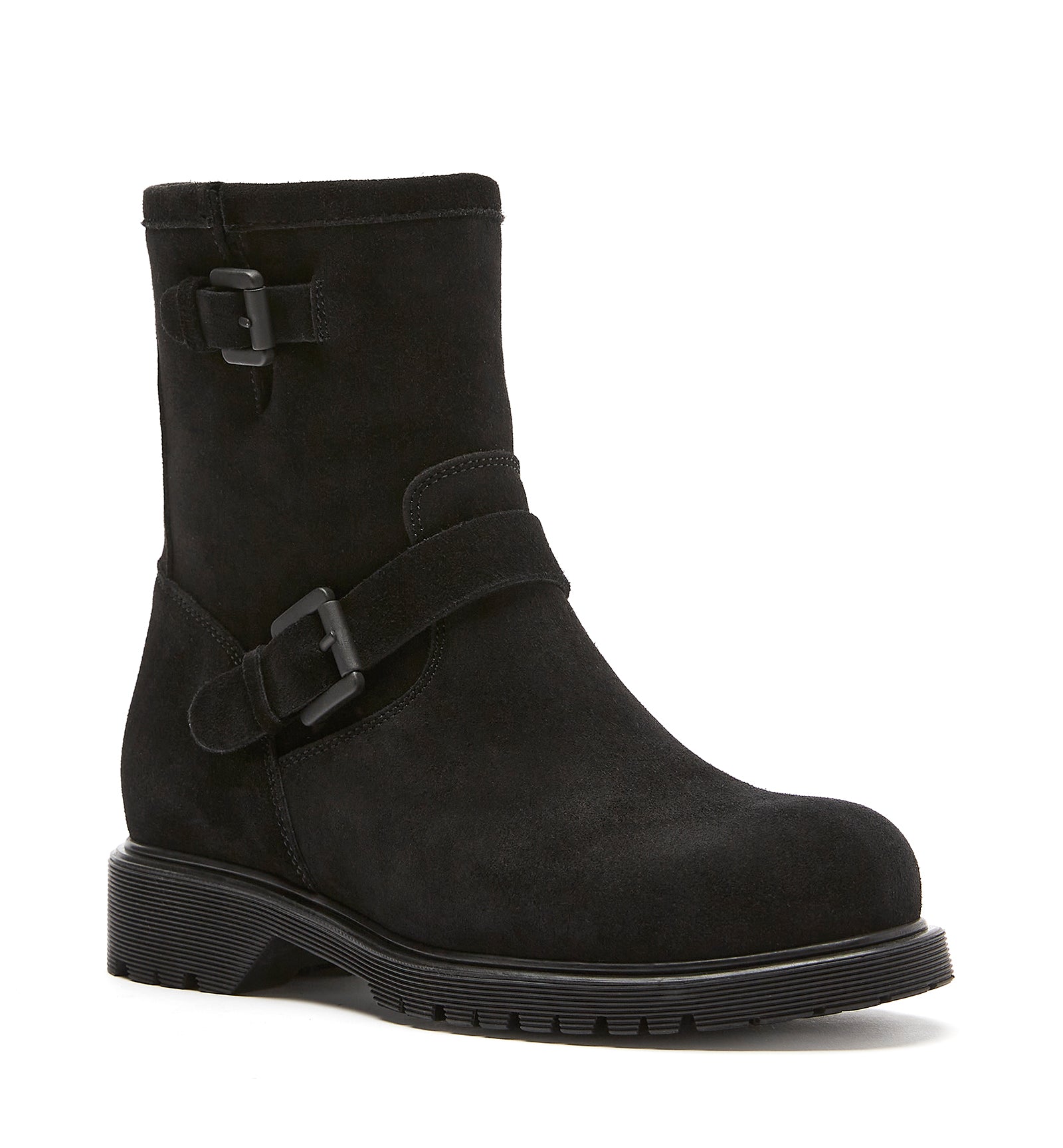 HANNA SHEARLING-LINED SUEDE BOOTIE