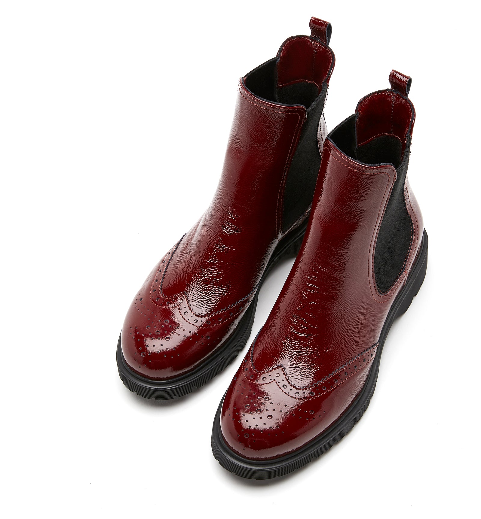 HANSEL CRINKLE LEATHER BOOTIE