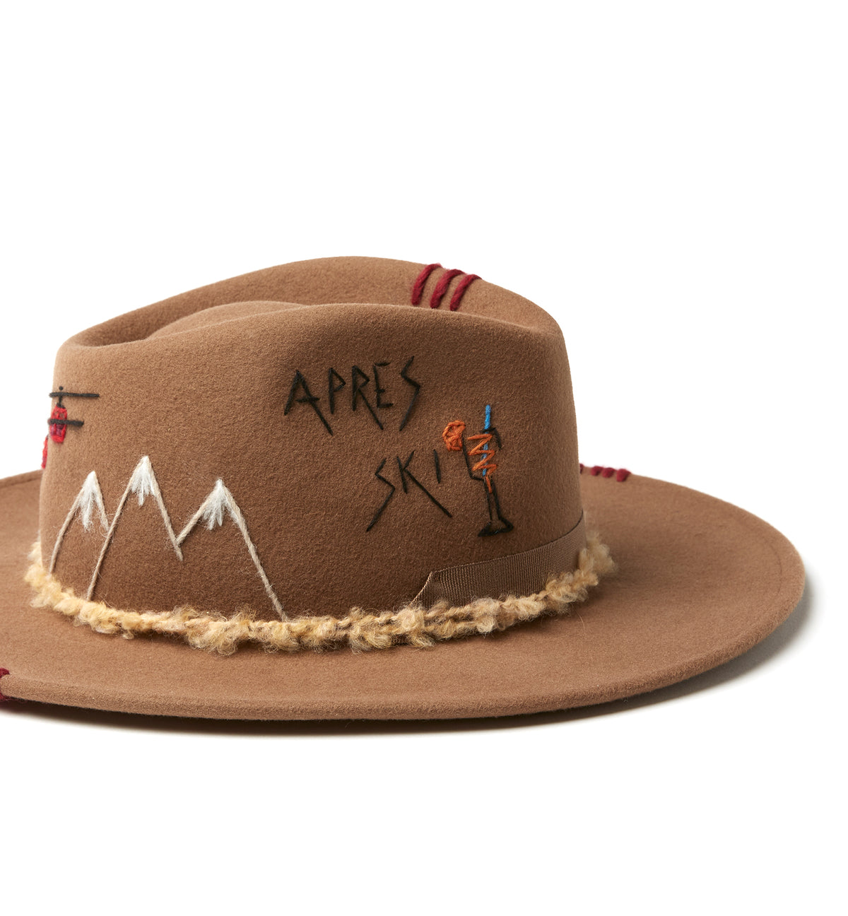 HAPPI CHAPEAU EN LAINE BRODÉ 