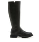 HARRY SHEARLING-LINED PEBBLE LEATHER BOOT