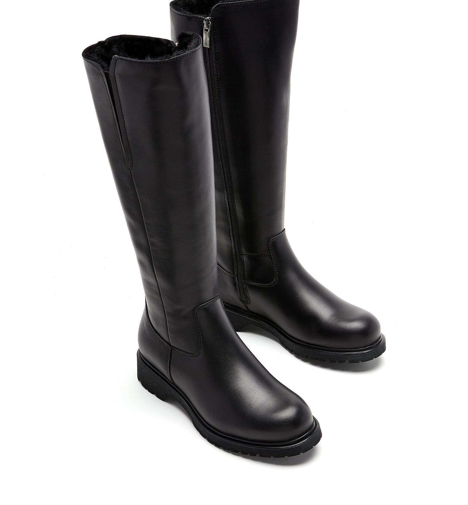 HELENE SHEARLING - LINED LEATHER BOOT - La Canadienne