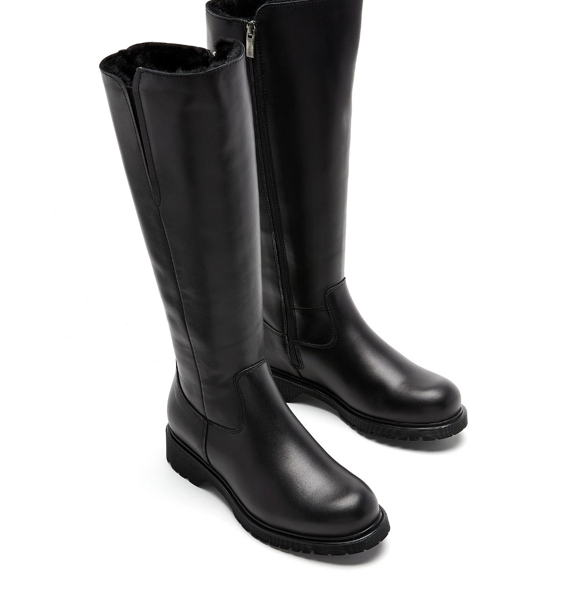 HELENE SHEARLING - LINED LEATHER BOOT - La Canadienne