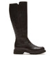 HELENE SHEARLING-LINED PEBBLED LEATHER BOOT