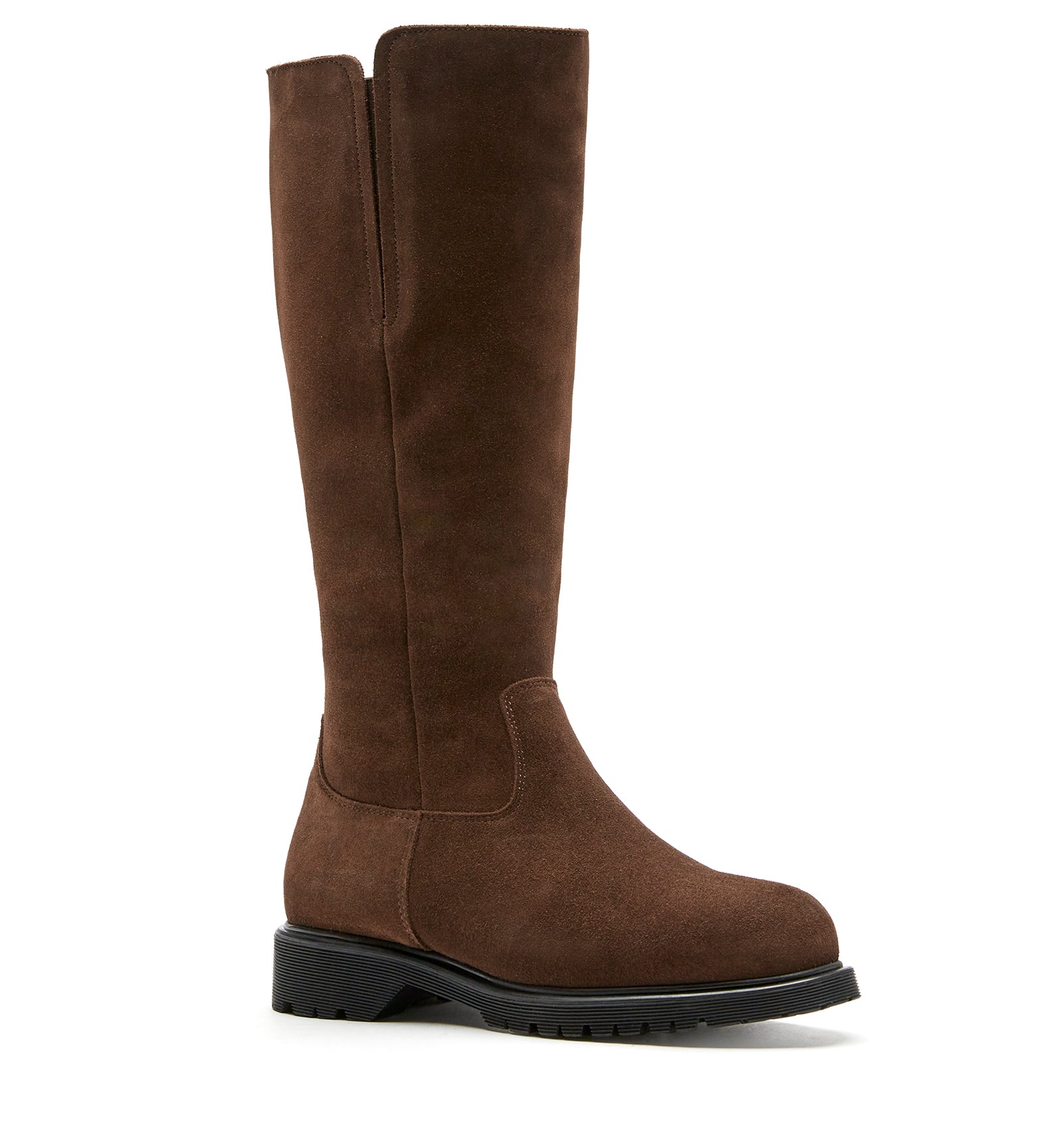 La Canadienne Helene Shearling Lined Suede Boot Brunette 6.5 37 Eu