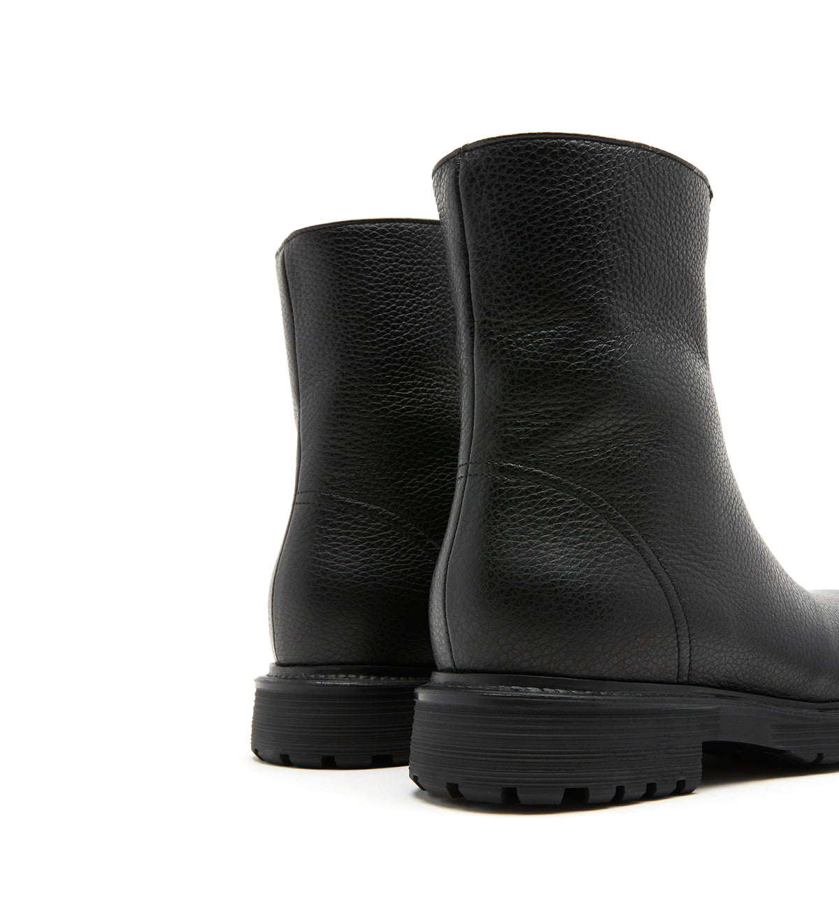 HEROIC SHEARLING LINED PEBBLE LEATHER BOOTIE - La Canadienne