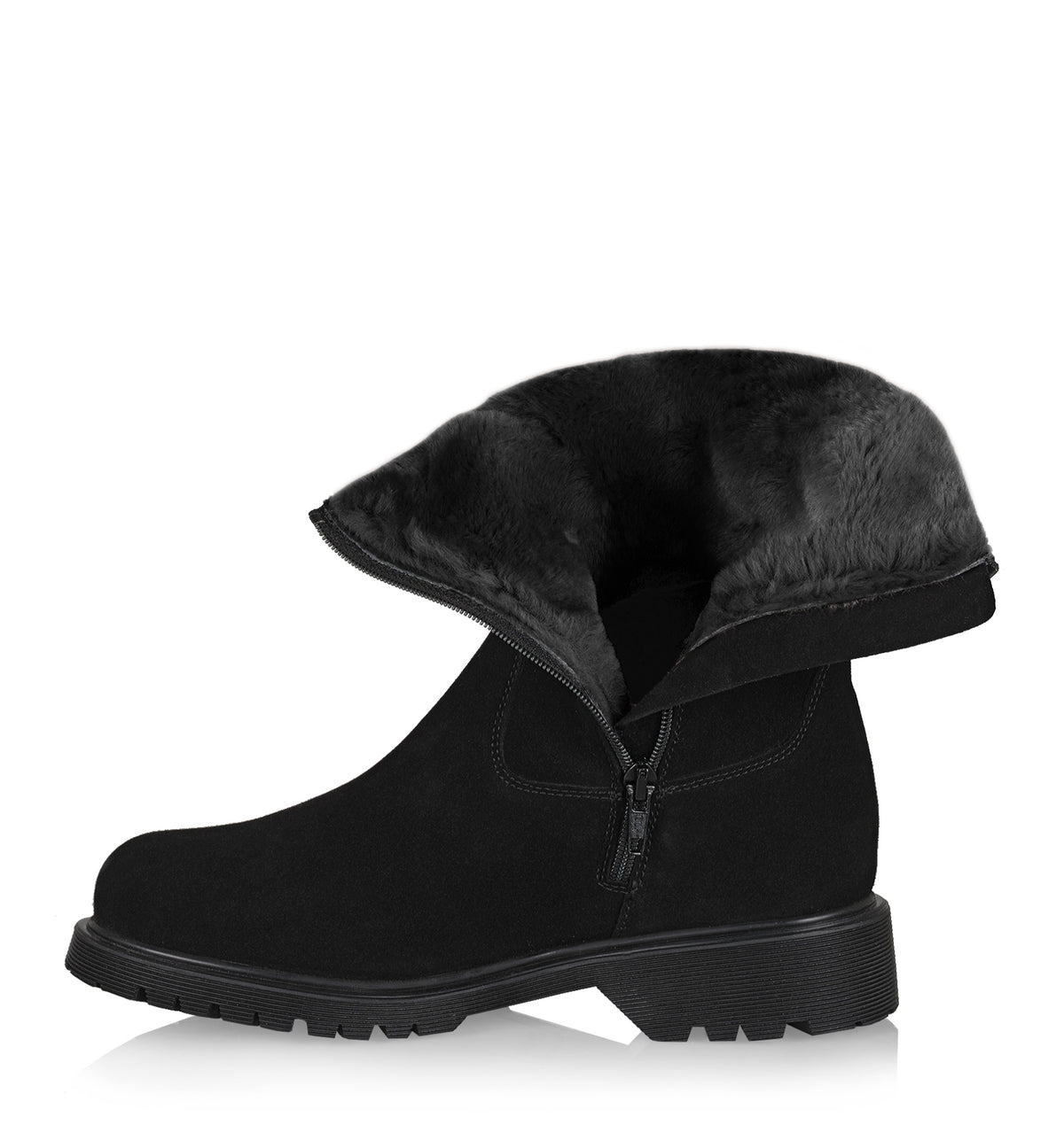 HOGAN SHEARLING-LINED SUEDE BOOTIE - La Canadienne