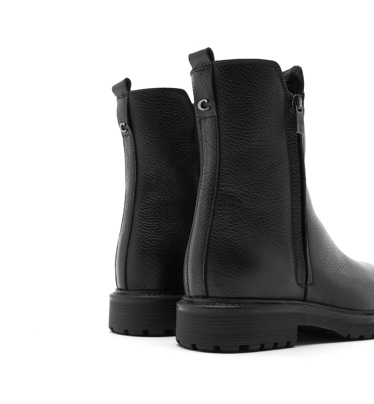 HYPE SHEARLING LINED PEBBLE LEATHER BOOTIE - La Canadienne