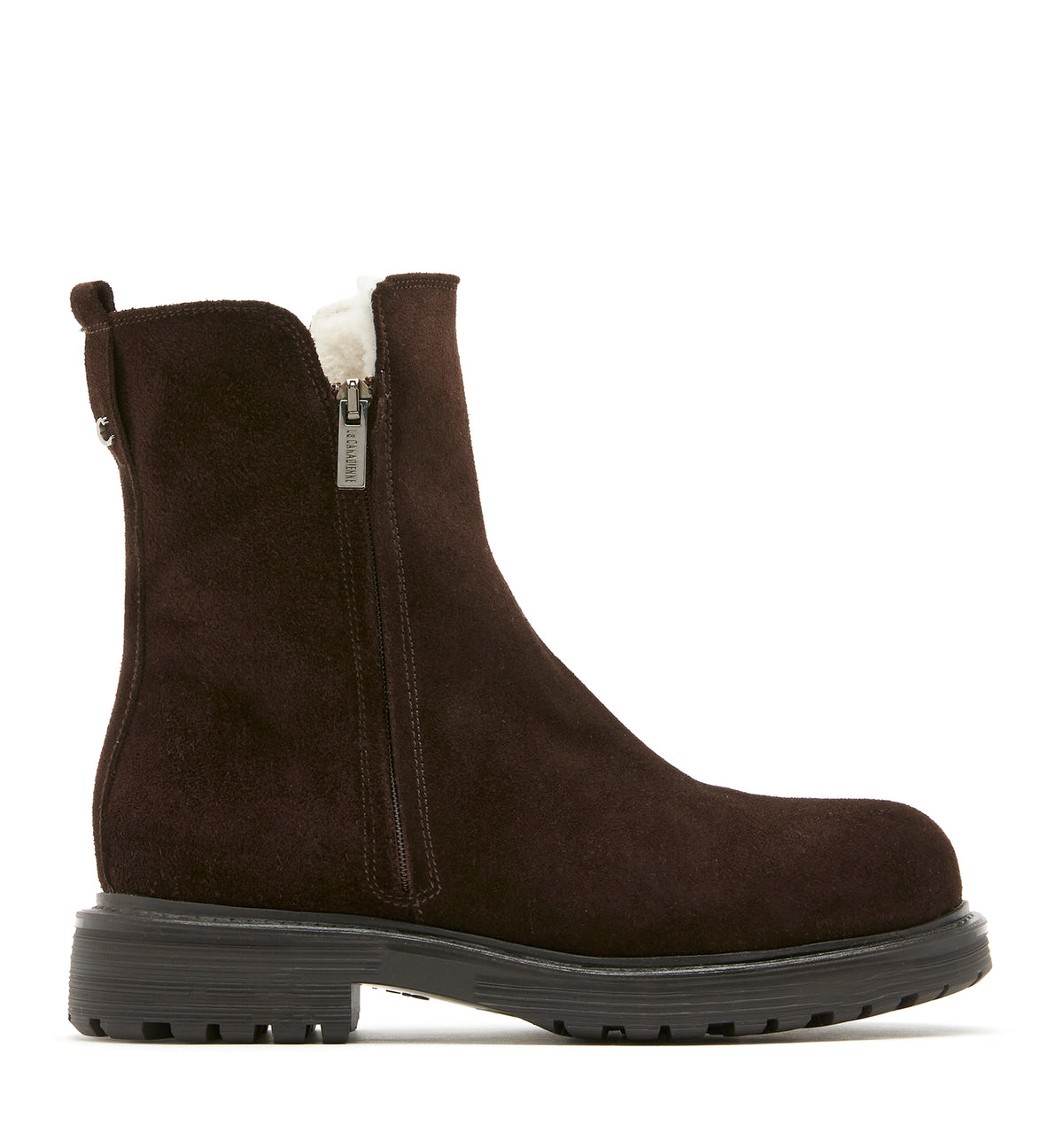 HYPE SHEARLING LINED SUEDE BOOTIE - La Canadienne