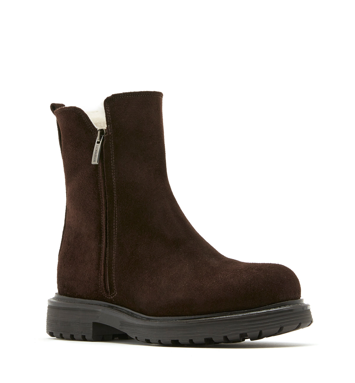 HYPE SHEARLING LINED SUEDE BOOTIE - La Canadienne