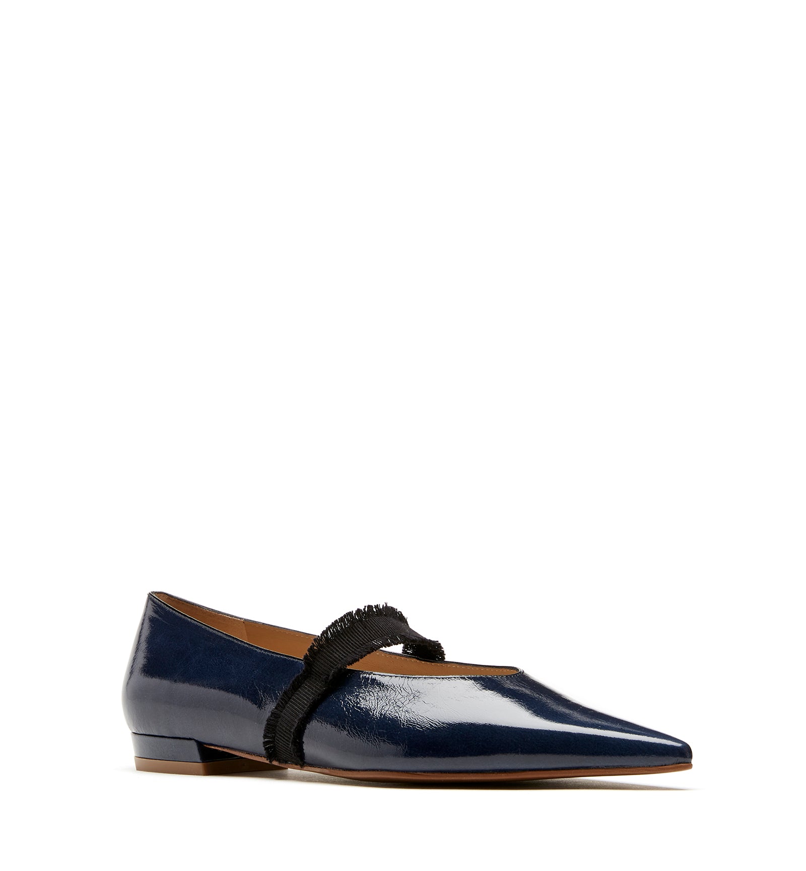 JOURNEY BALLERINE EN CUIR EFFET FROISSÉ