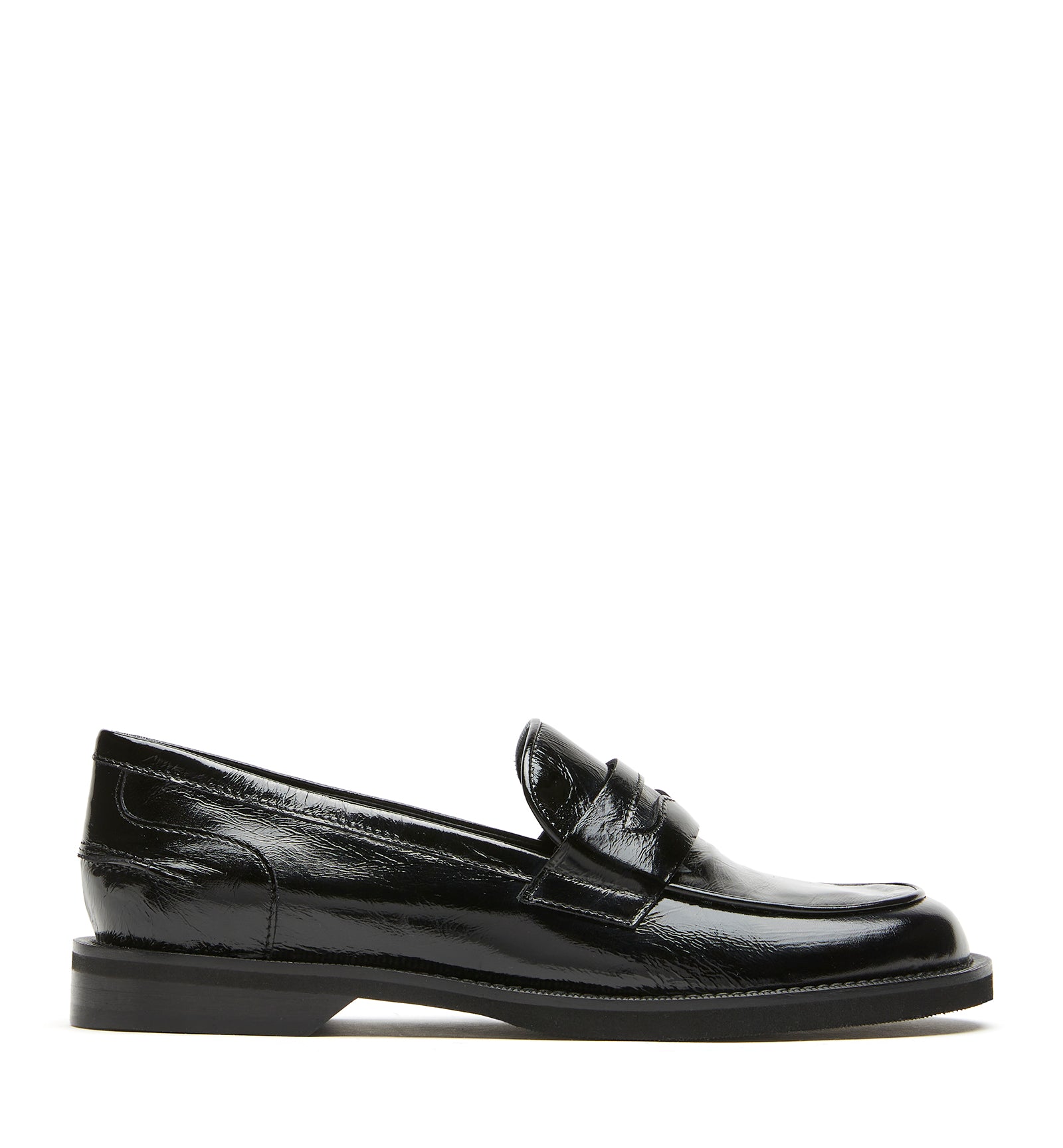 KAJAL CRUSHED LEATHER LOAFER