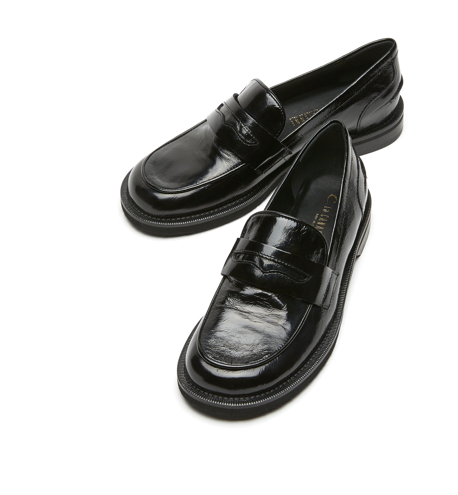 KAJAL CRUSHED LEATHER LOAFER
