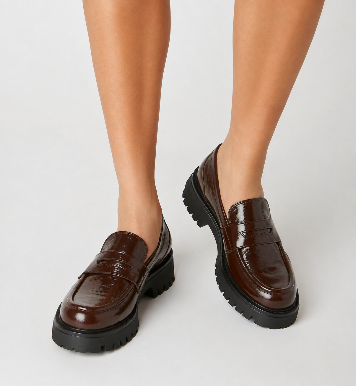 KARMIC MOCASSIN EN CUIR FROISSÉ