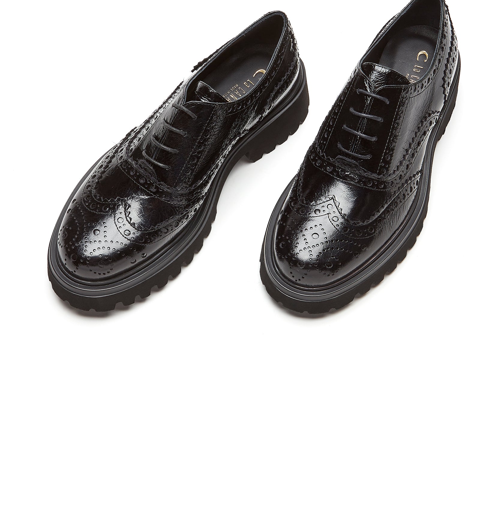 KINDRED CRUSHED LEATHER BROGUE LOAFER