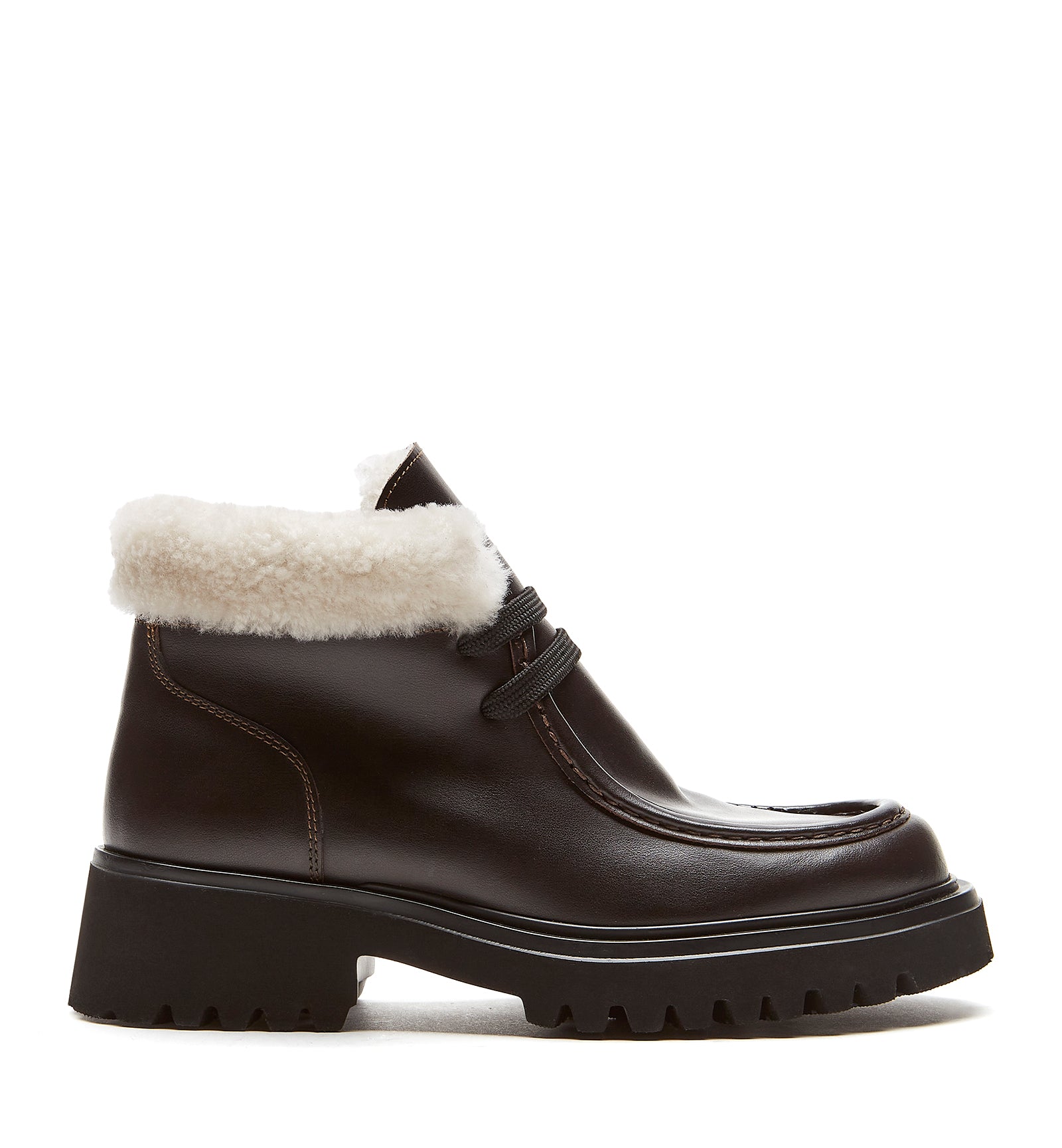 KINETIC SHEARLING LINED LEATHER BOOTIE