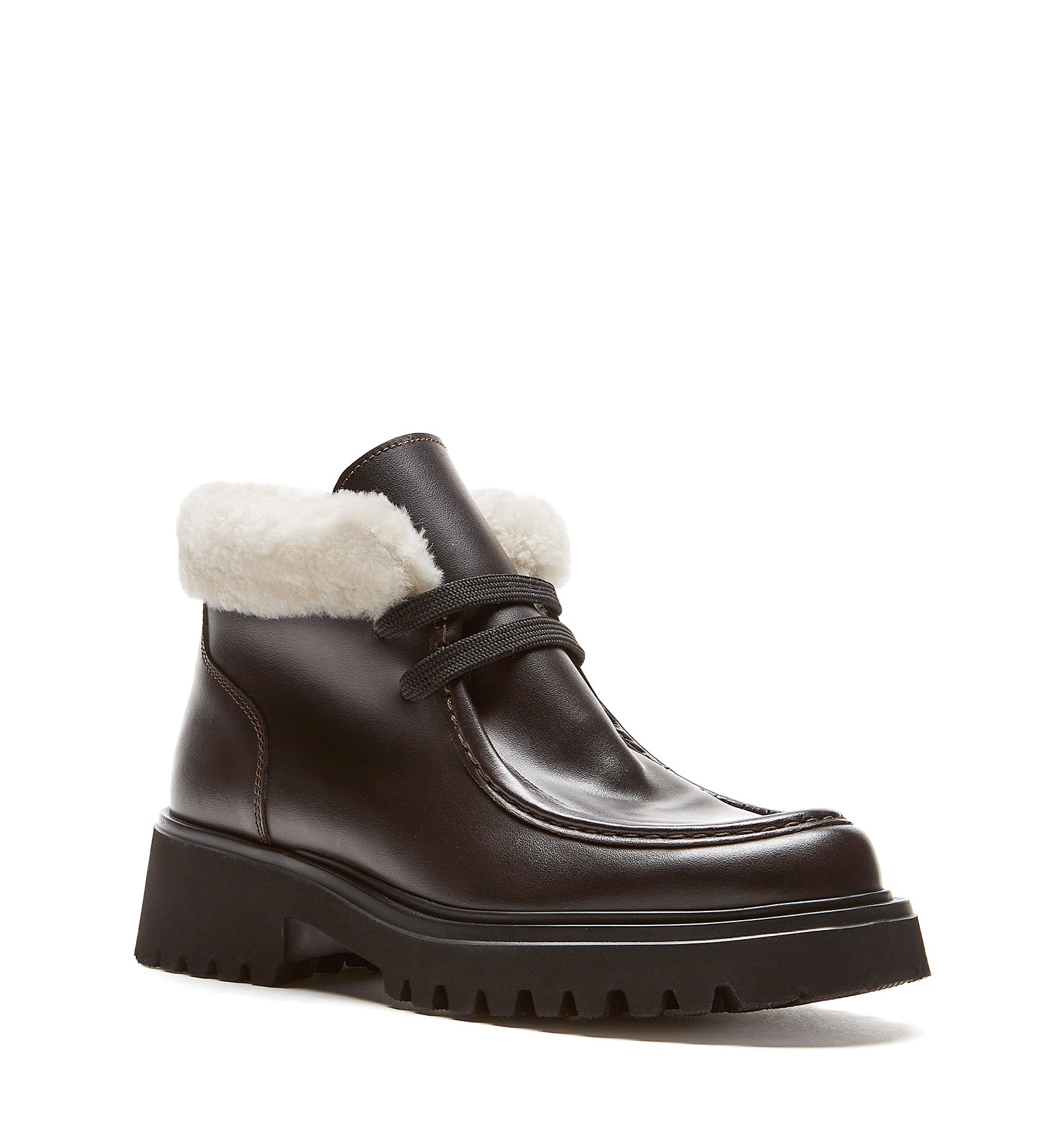 KINETIC SHEARLING LINED LEATHER BOOTIE