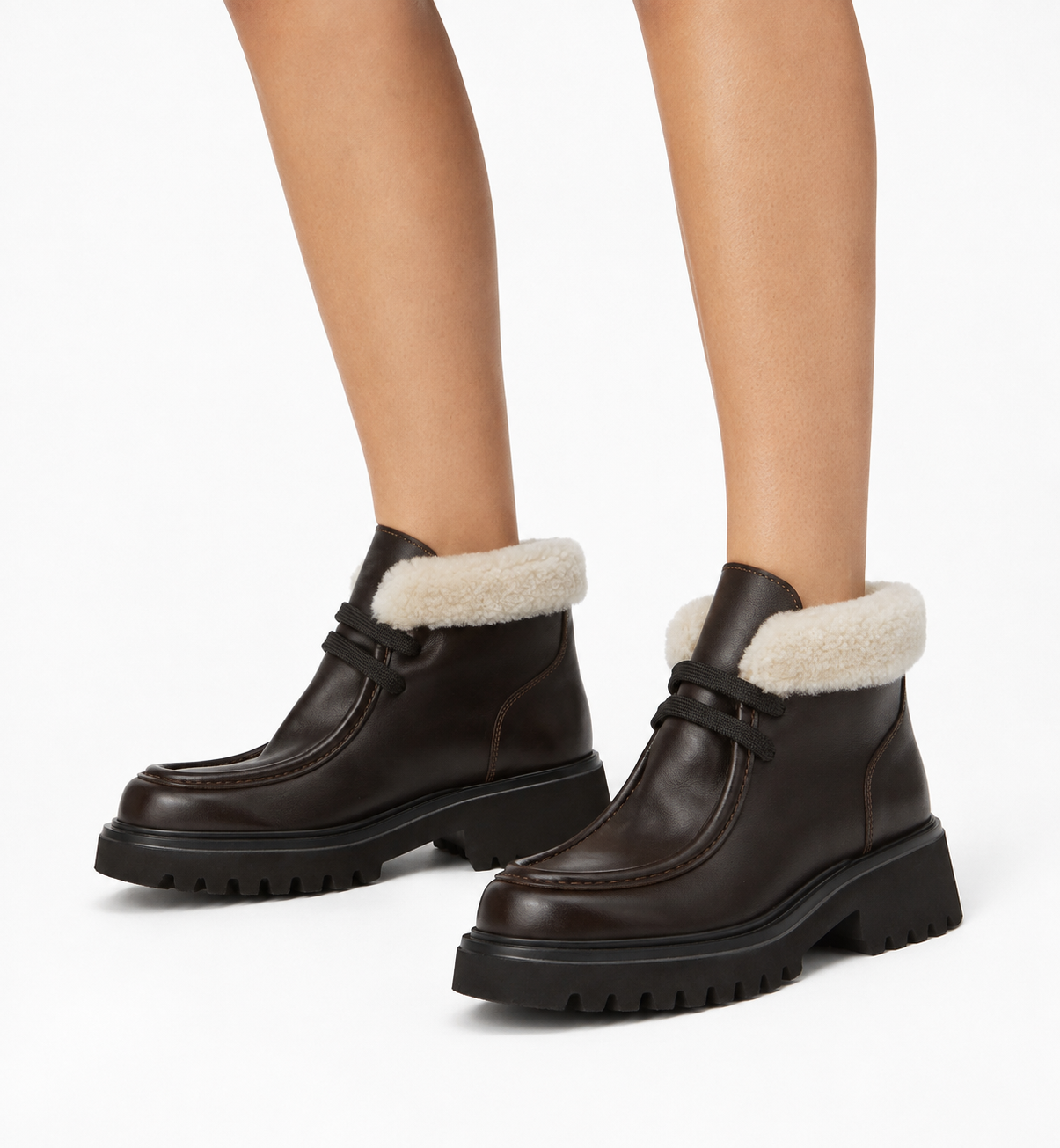 KINETIC SHEARLING LINED LEATHER BOOTIE — Item 6 of 6