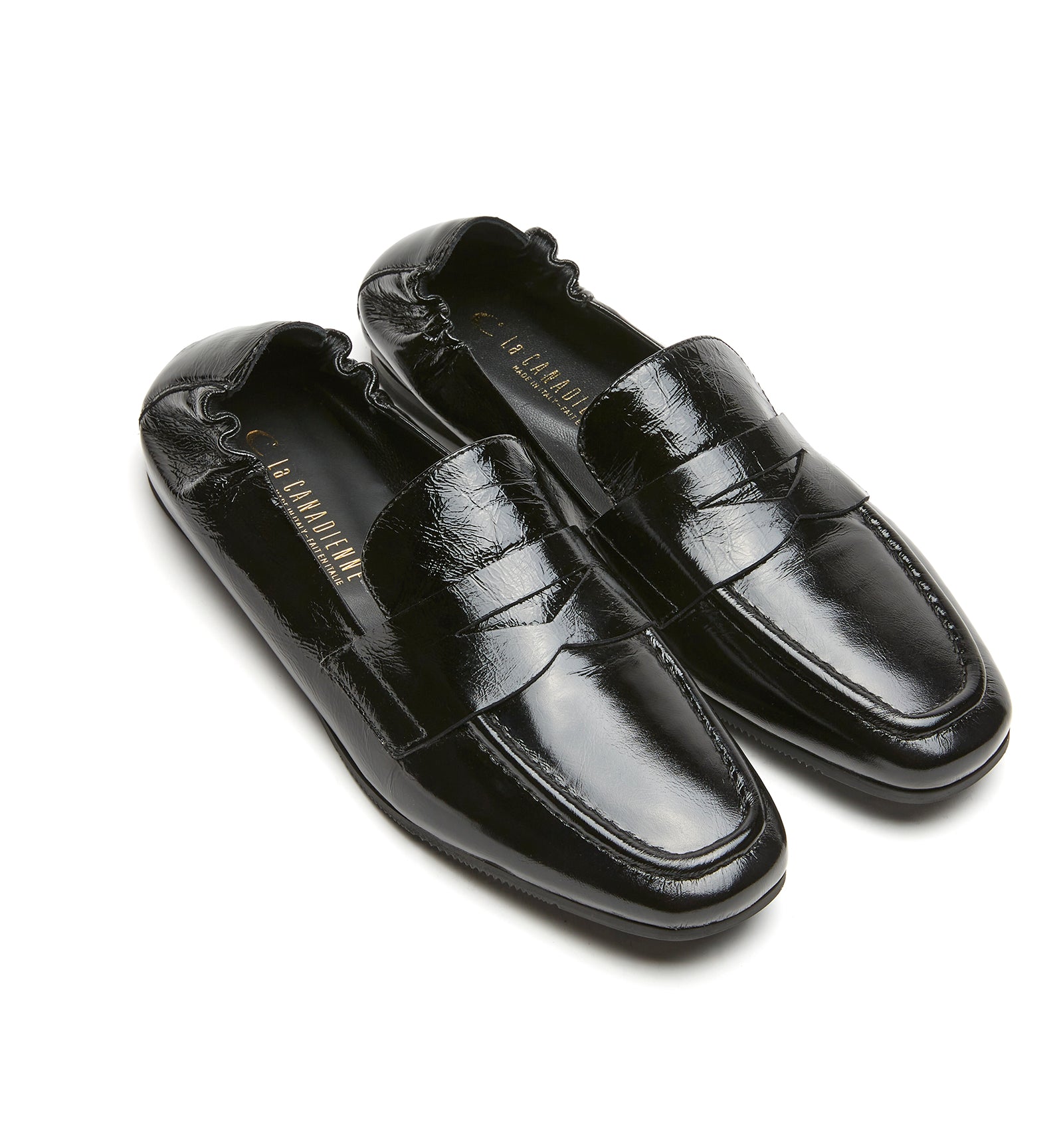 KITSON CRUSHED LEATHER LOAFER