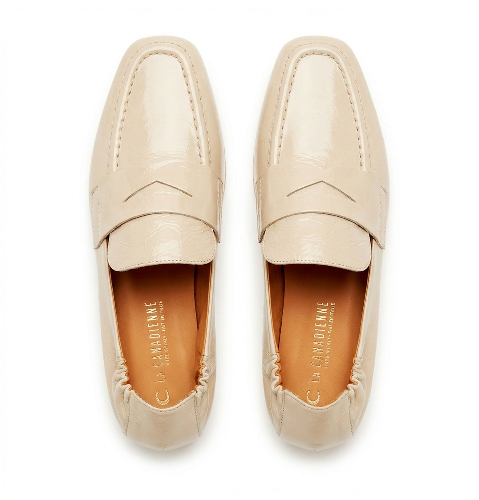 KITSON  MOCASSIN EN CUIR EFFET FROISSÉ