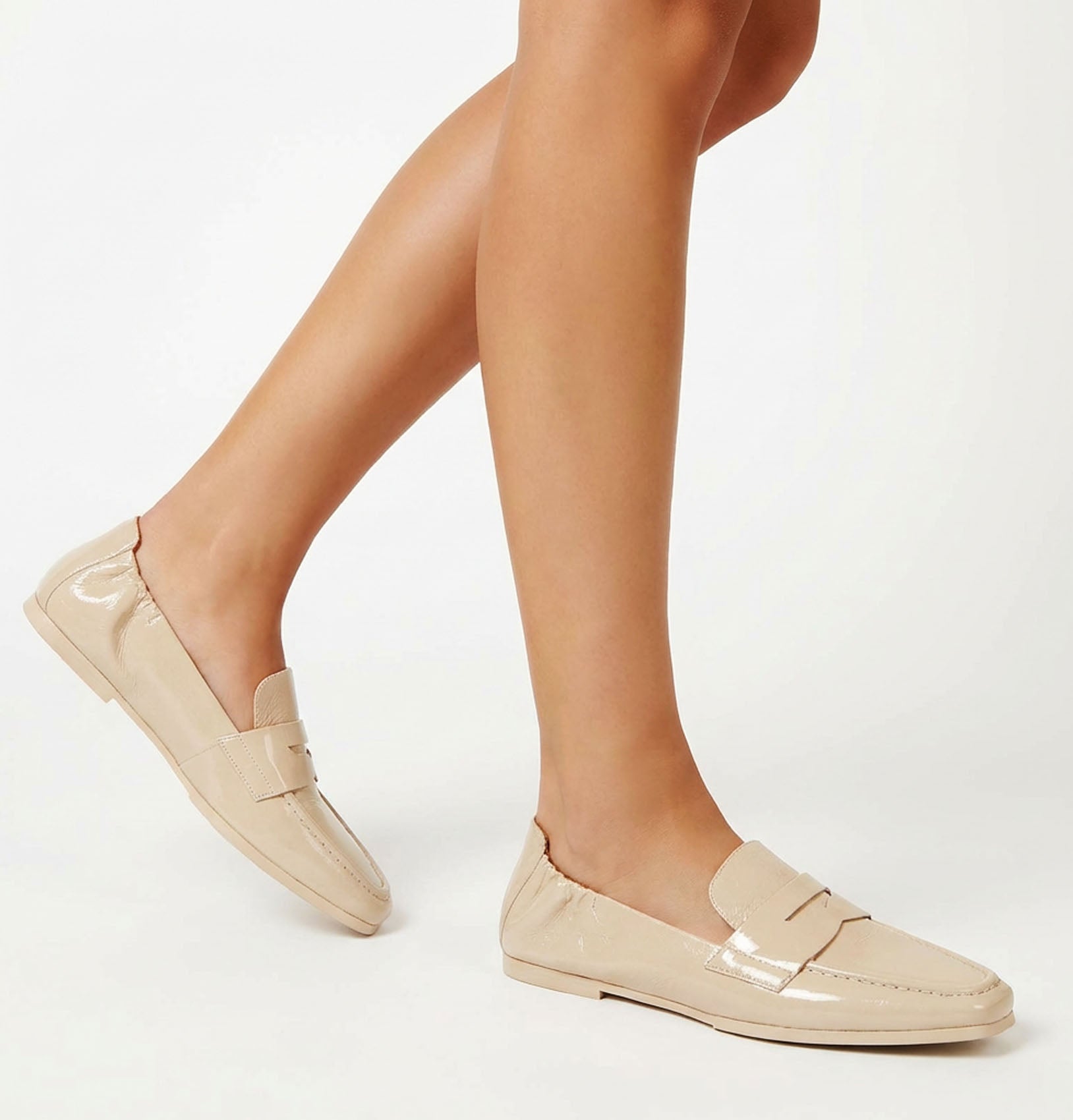 KITSON  MOCASSIN EN CUIR EFFET FROISSÉ