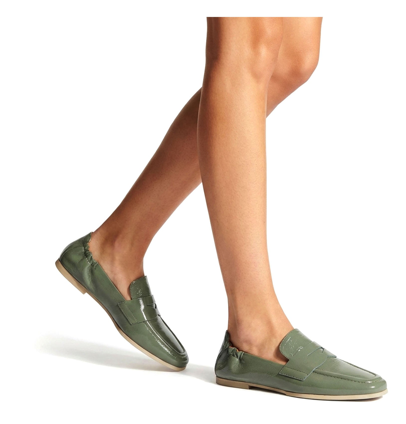 KITSON  MOCASSIN EN CUIR EFFET FROISSÉ